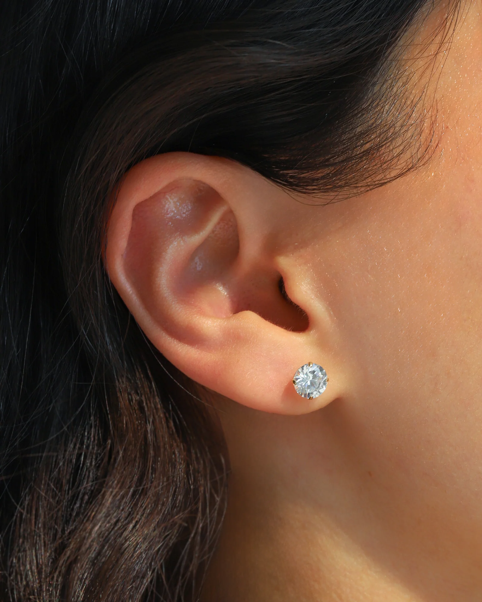 Round CZ 7mm Studs - Image 2