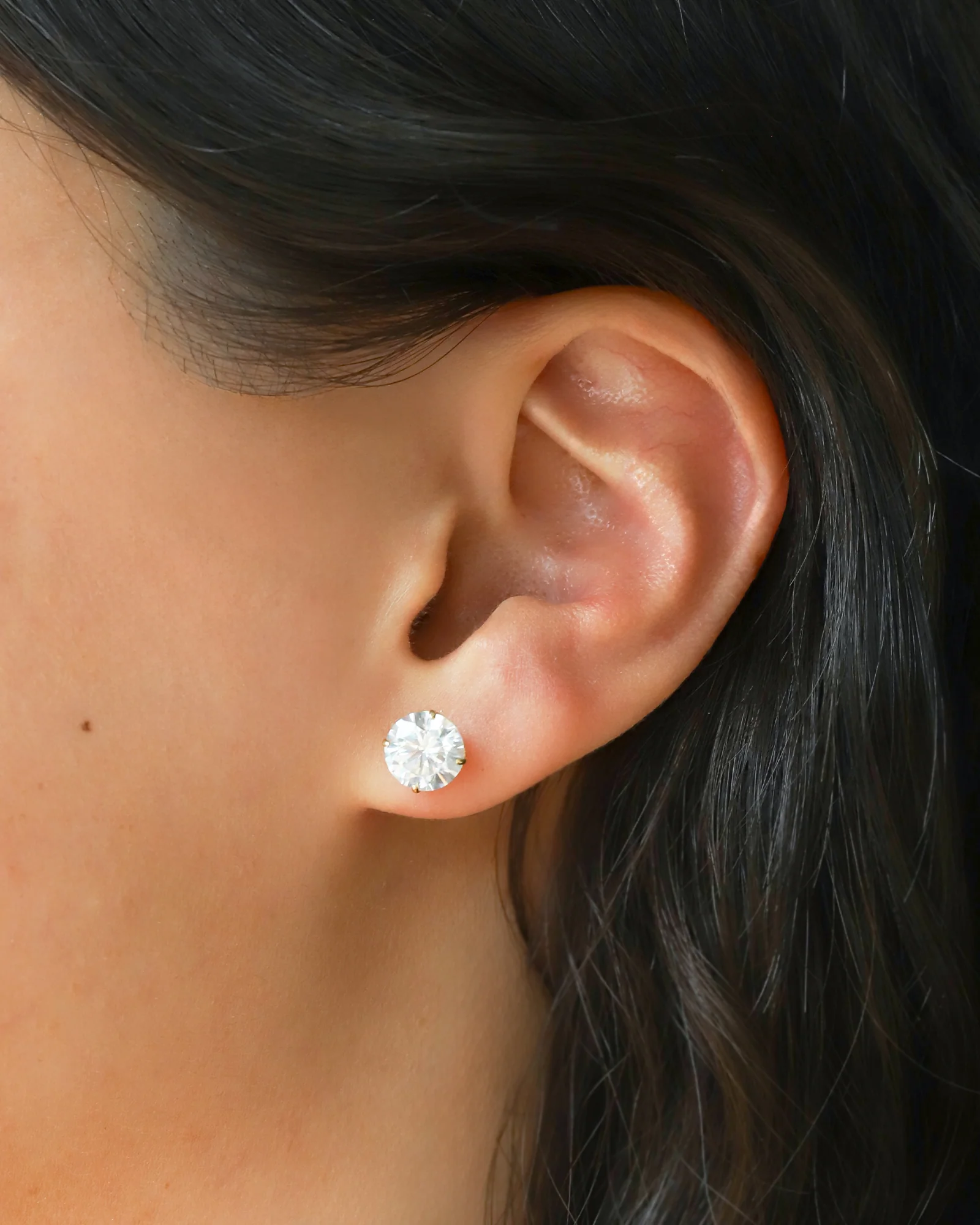 Round CZ 8mm Studs - Image 2