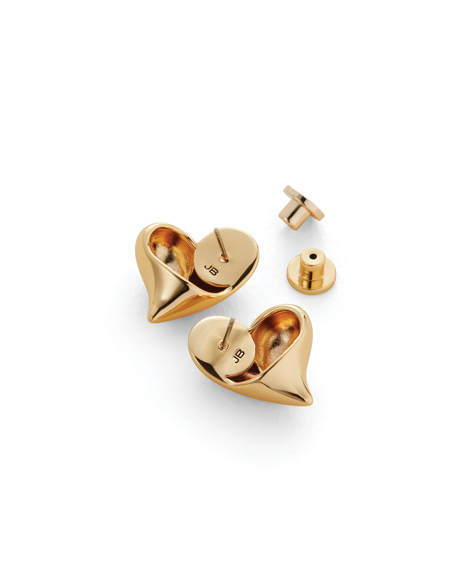 Art Heart Symmetrical Button Earrings - Image 3