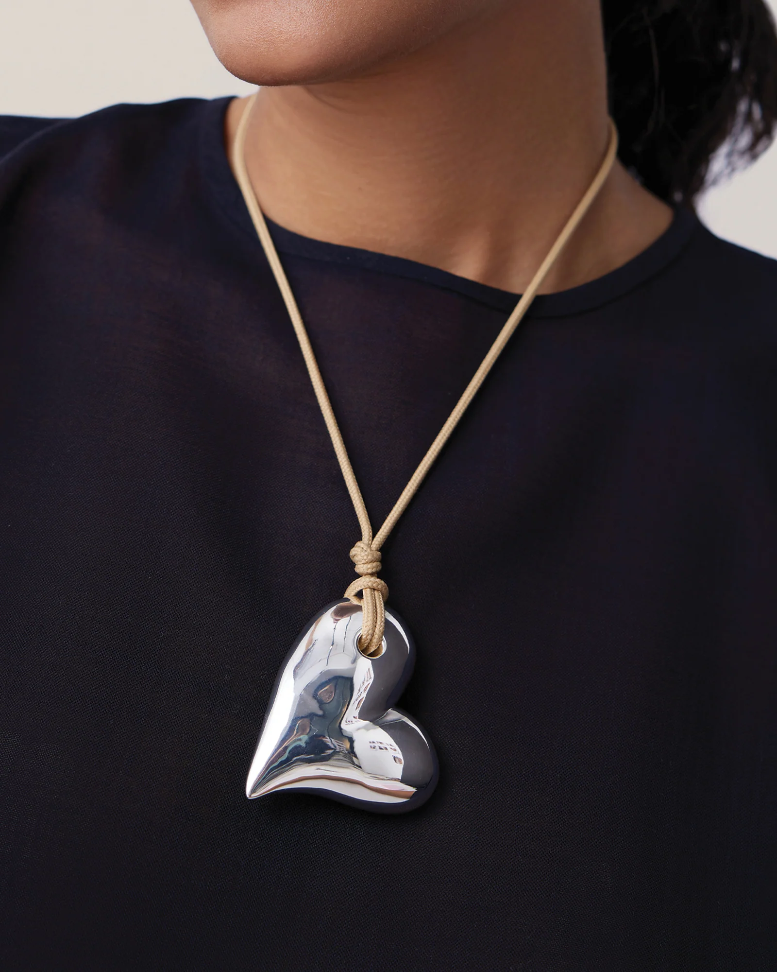 Mega Art Heart On A String Necklace - Image 4