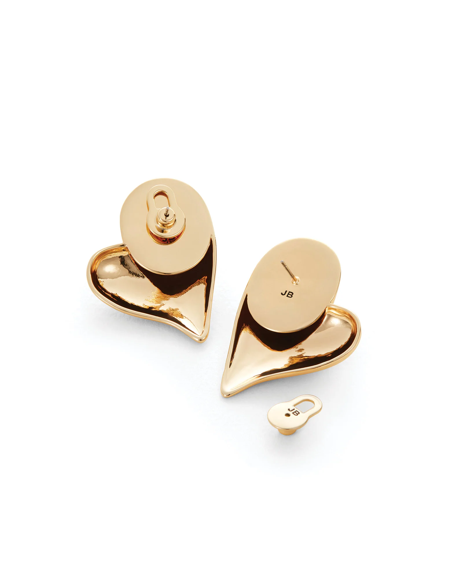 Mega Art Heart Symmetrical Button Earrings - Image 3