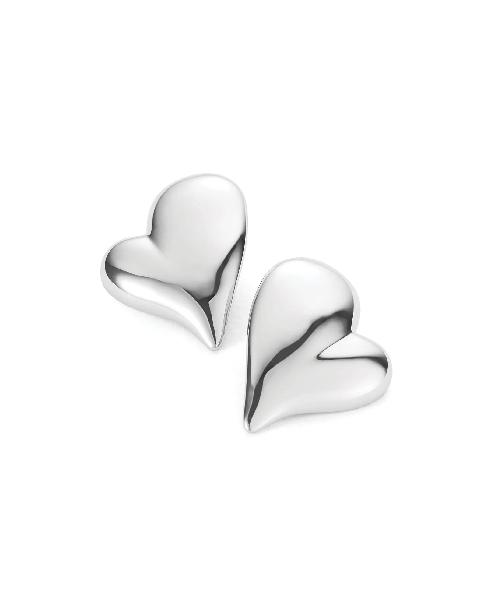 Mega Art Heart Symmetrical Button Earrings