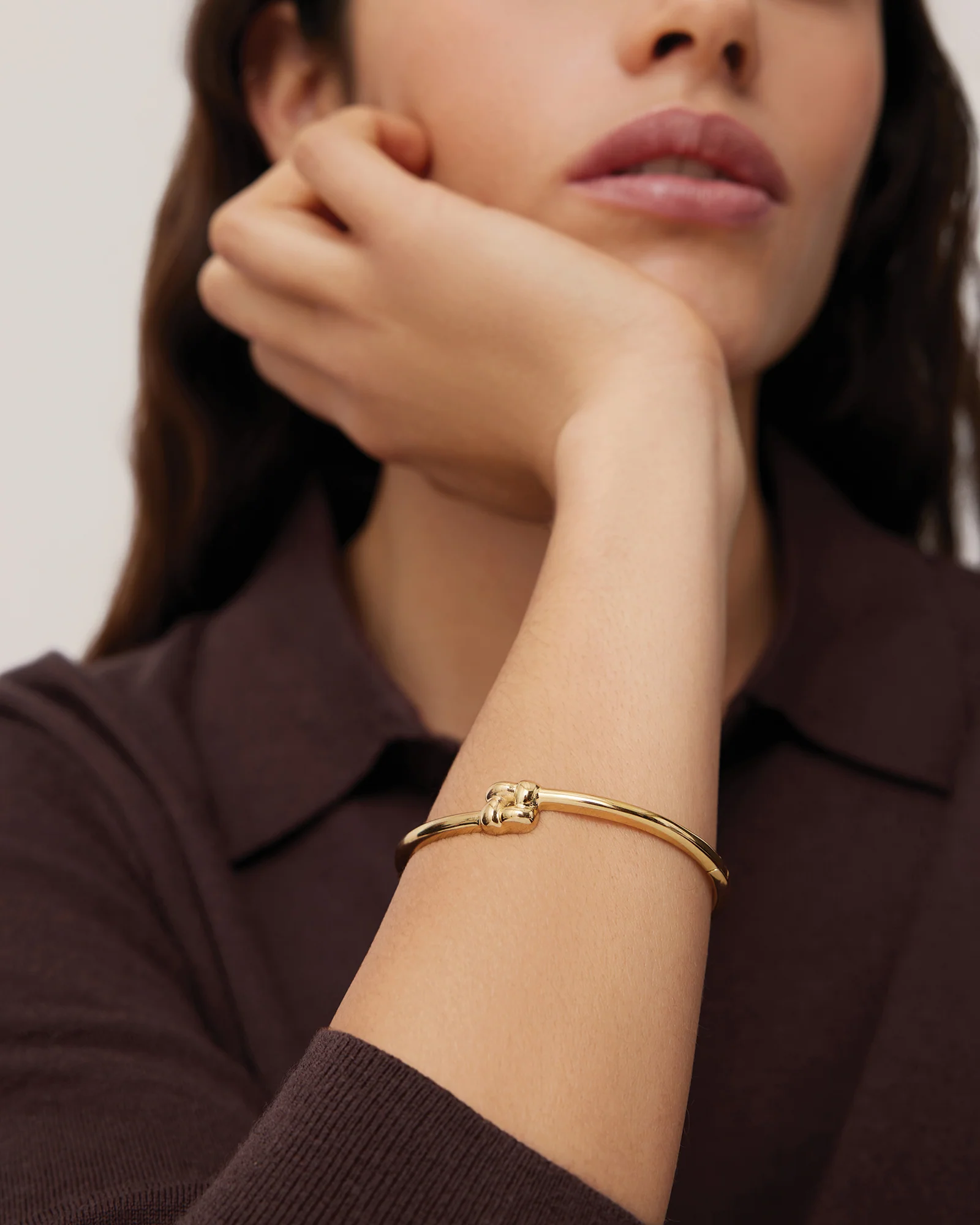Slim Woven Square Bangle - Image 2