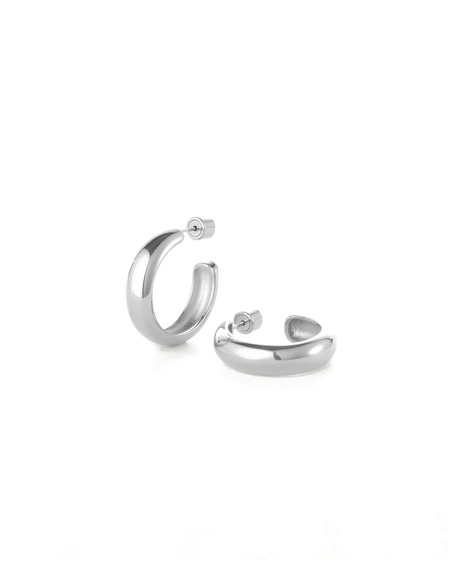Staple Hoop Earrings - Medium