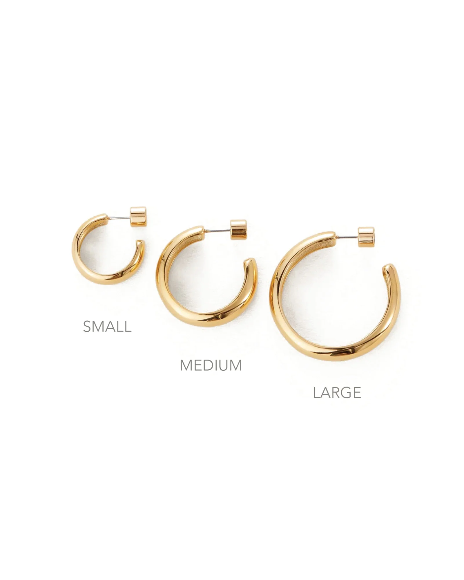 Staple Hoop Earrings - Small - Image 3