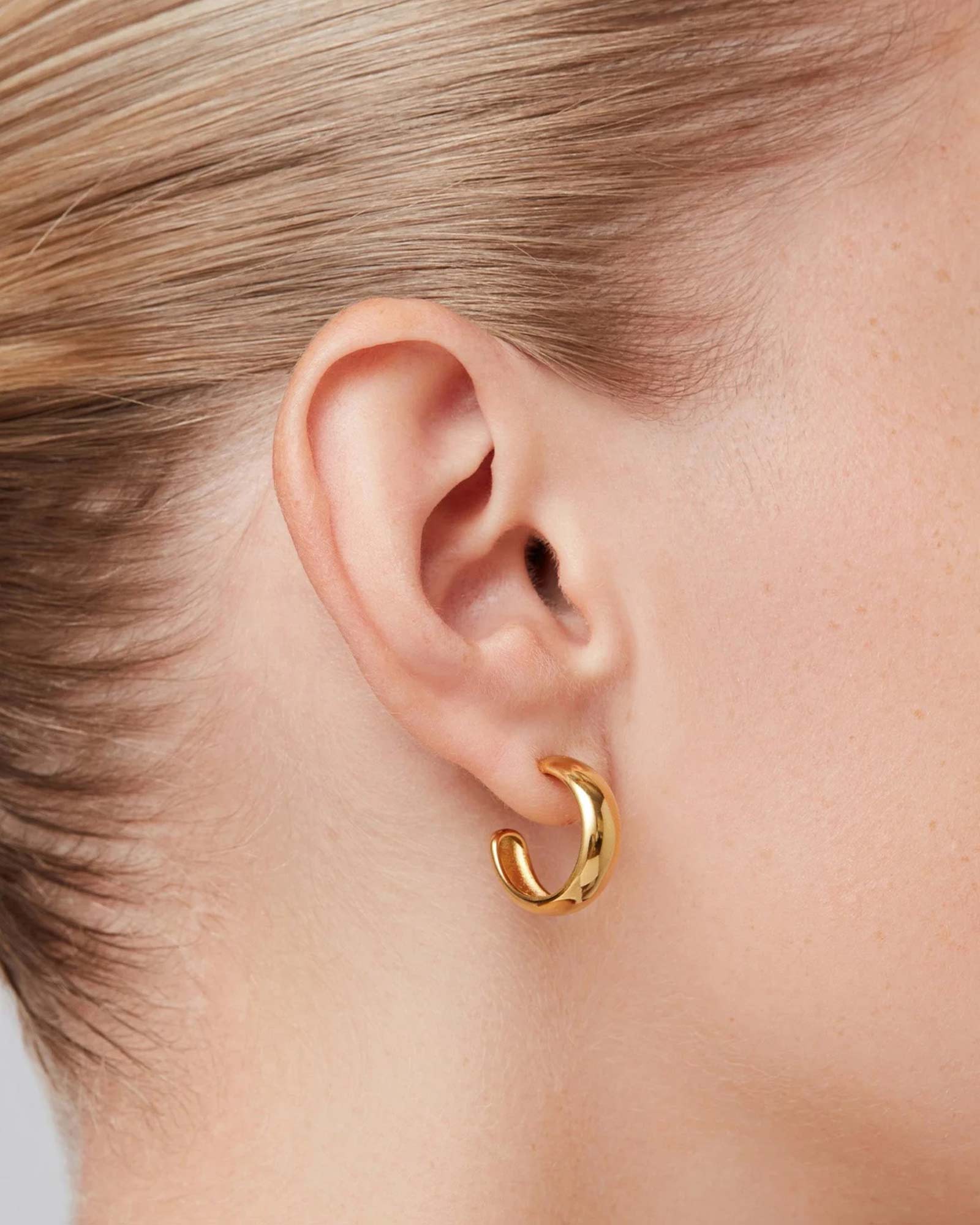 Staple Hoop Earrings - Small - Image 4