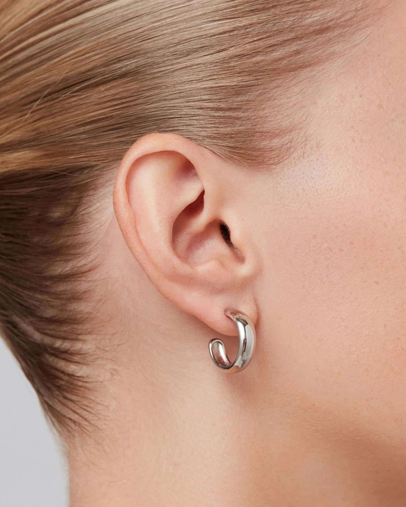 Staple Hoop Earrings - Small - Image 4