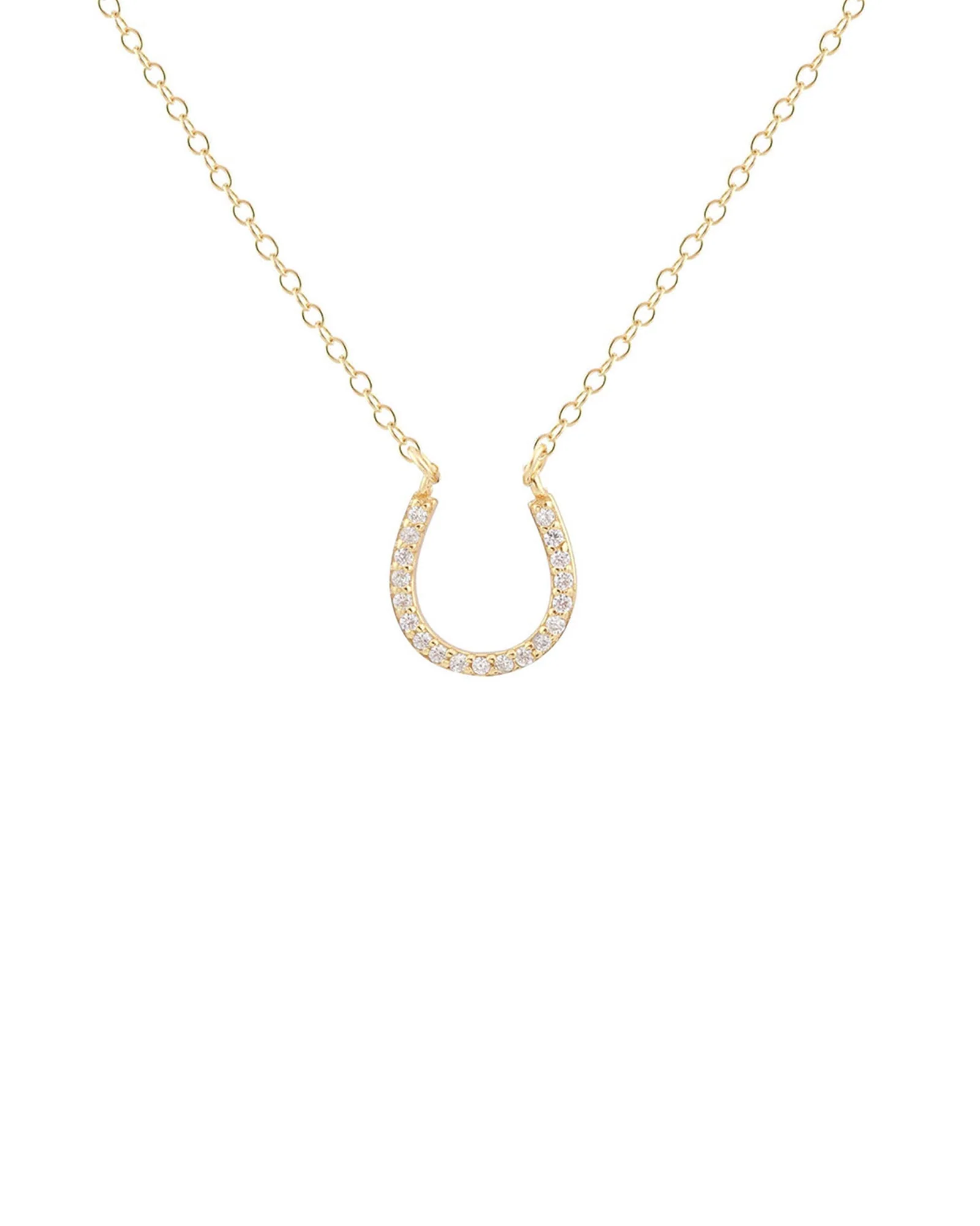 Horseshoe Pavé Necklace - Image 3