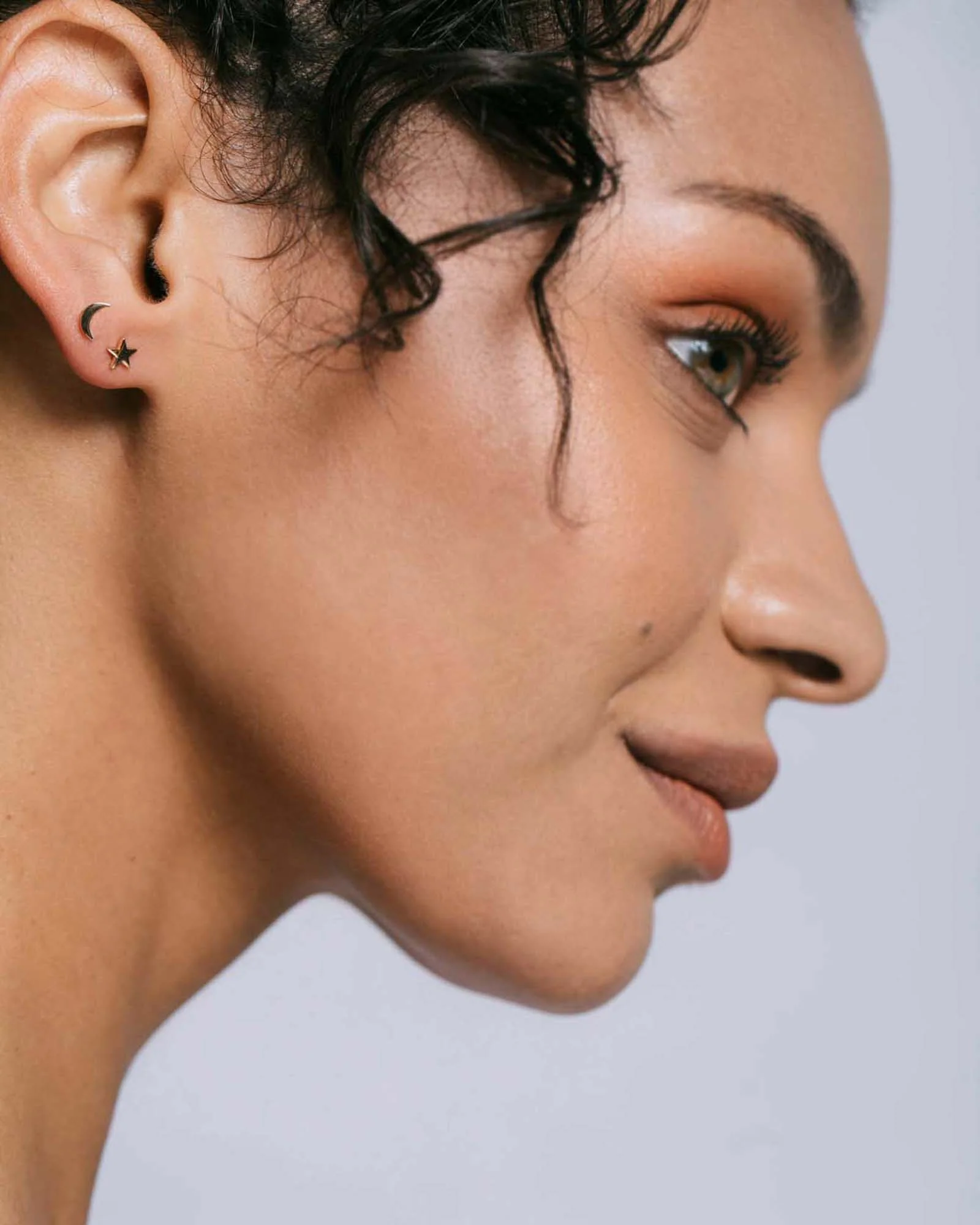 Star + Moon Stud Earrings - Image 2