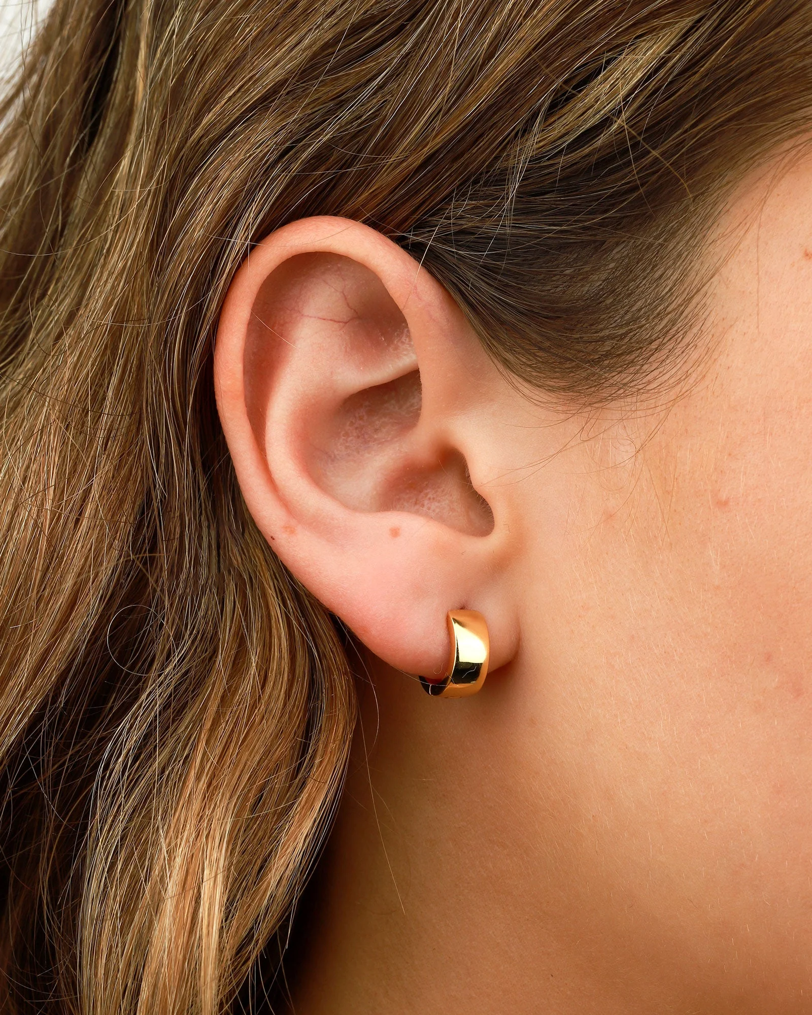 Wide Hoop Earrings | 12mm - Image 2