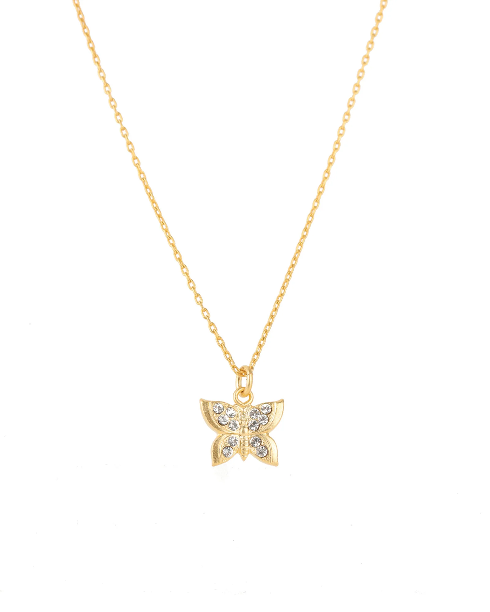 Butterfly Pavé Necklace