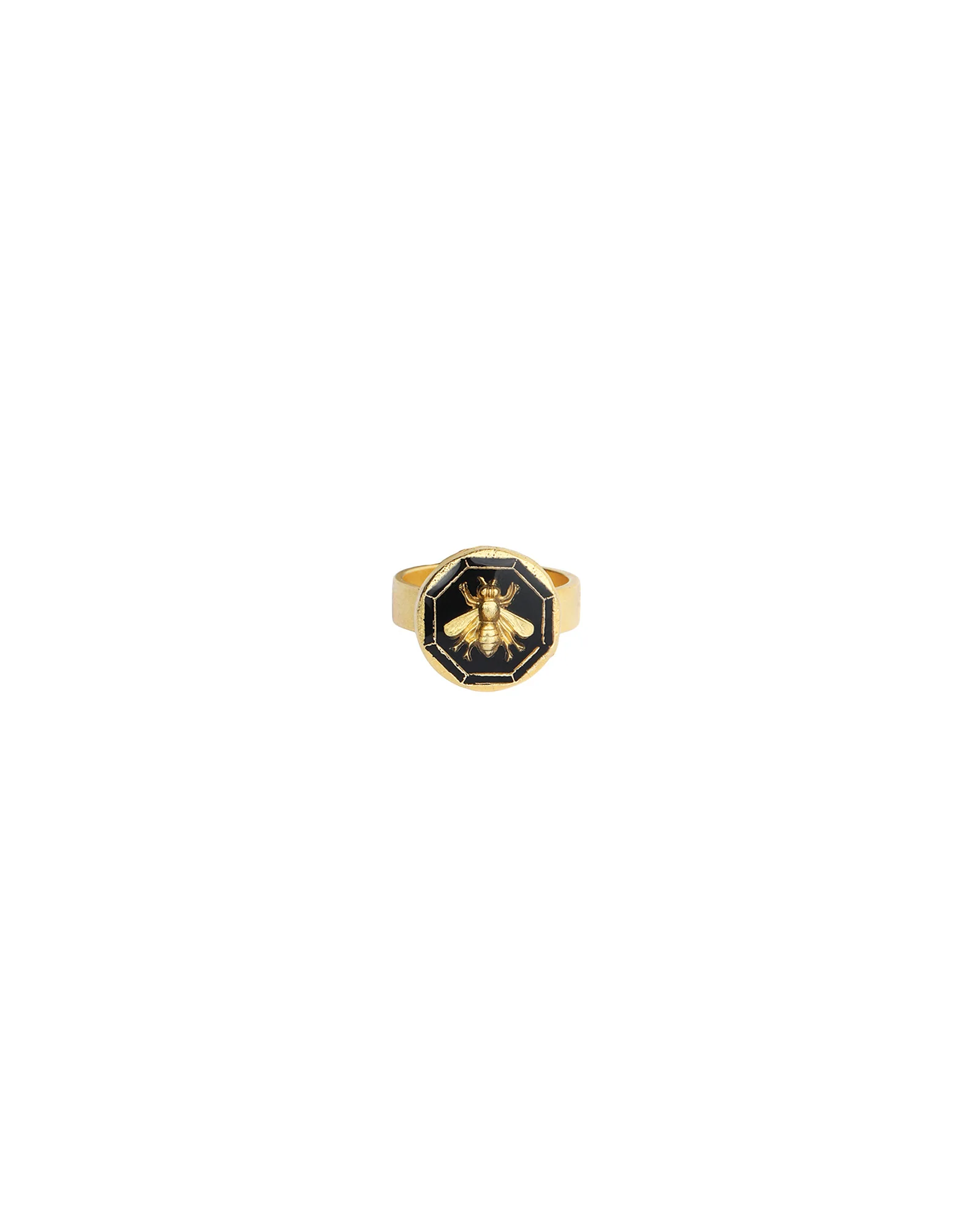 Enamel Bee Ring