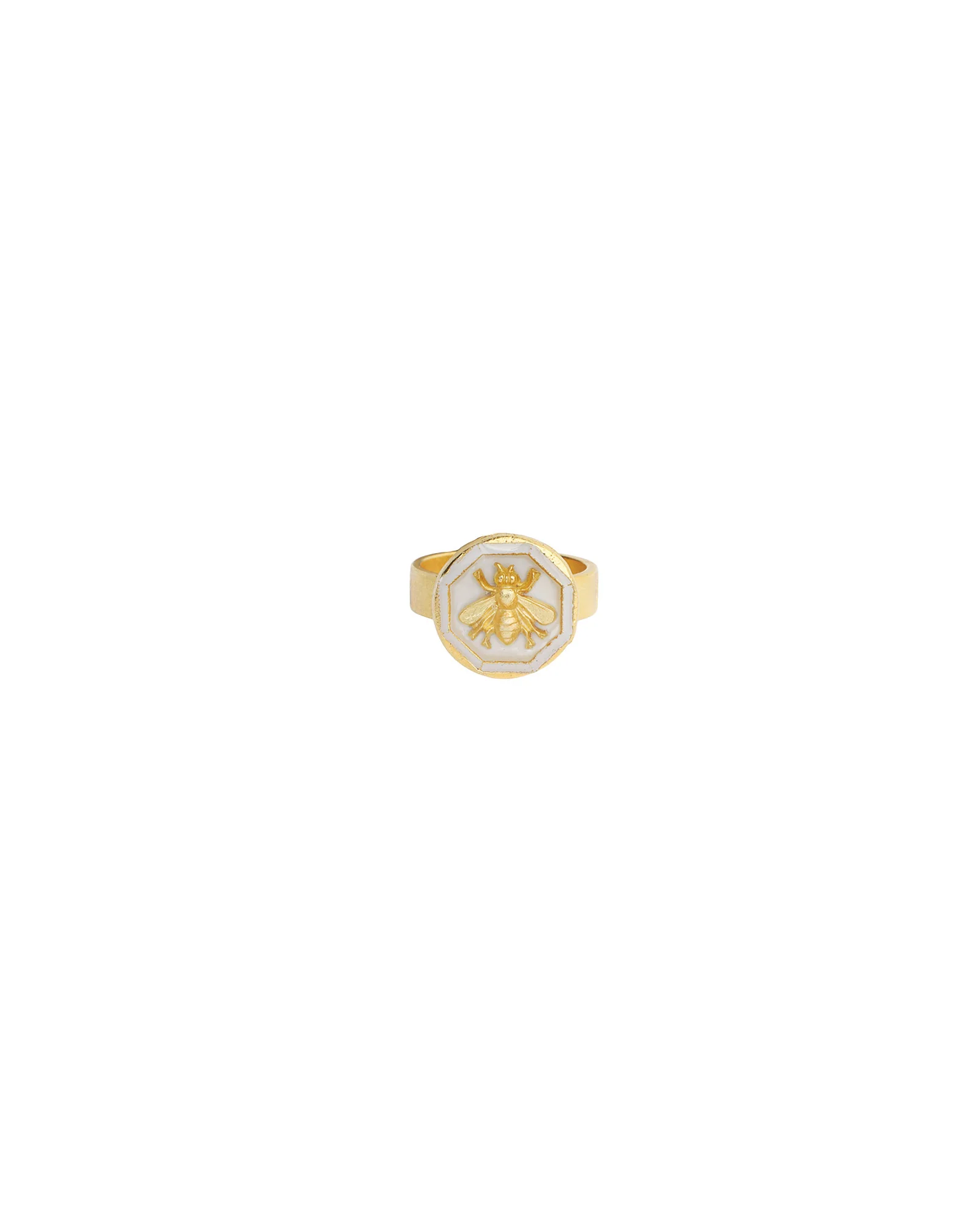 Enamel Bee Ring