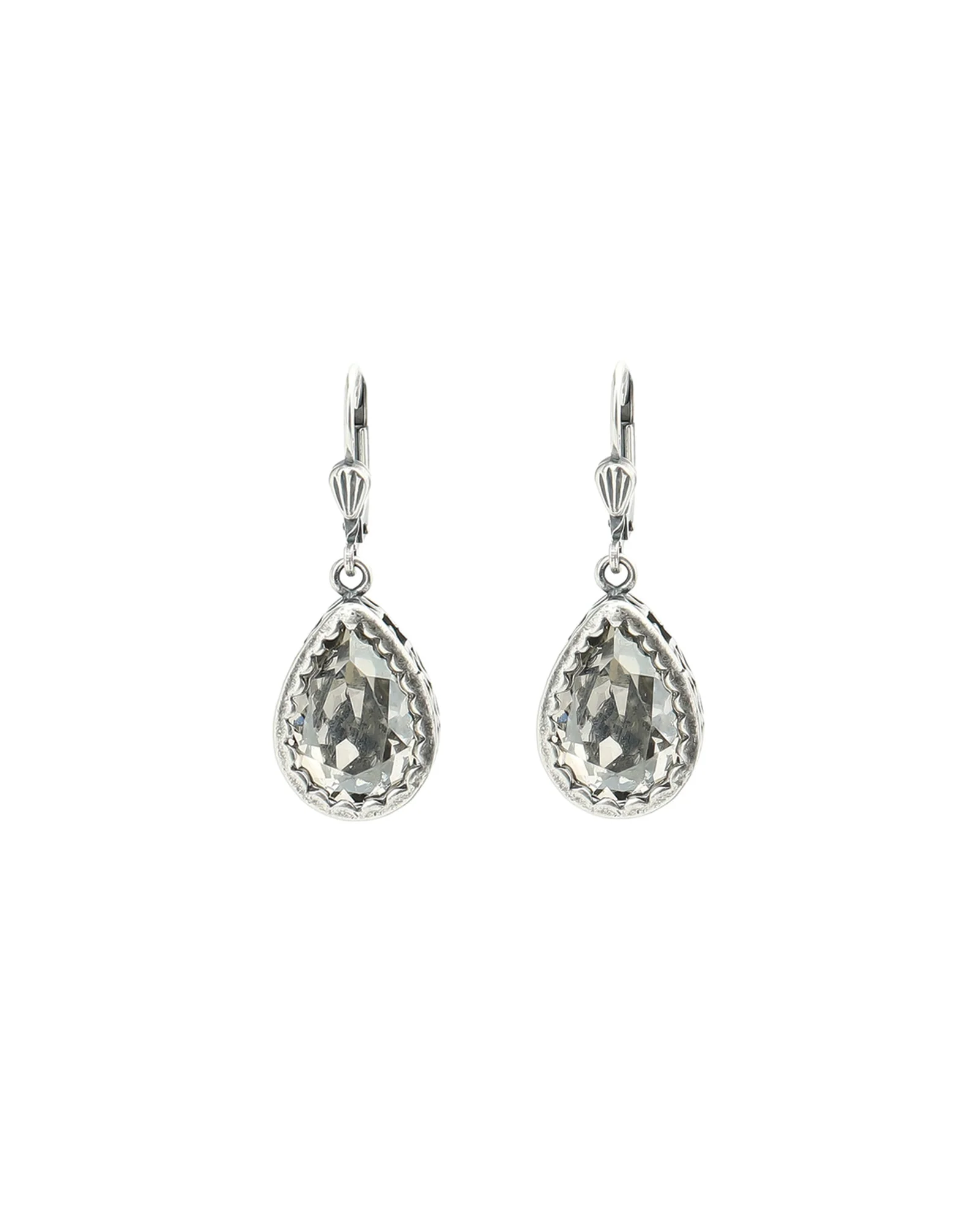 Filigree Bezel Teardrop Hooks
