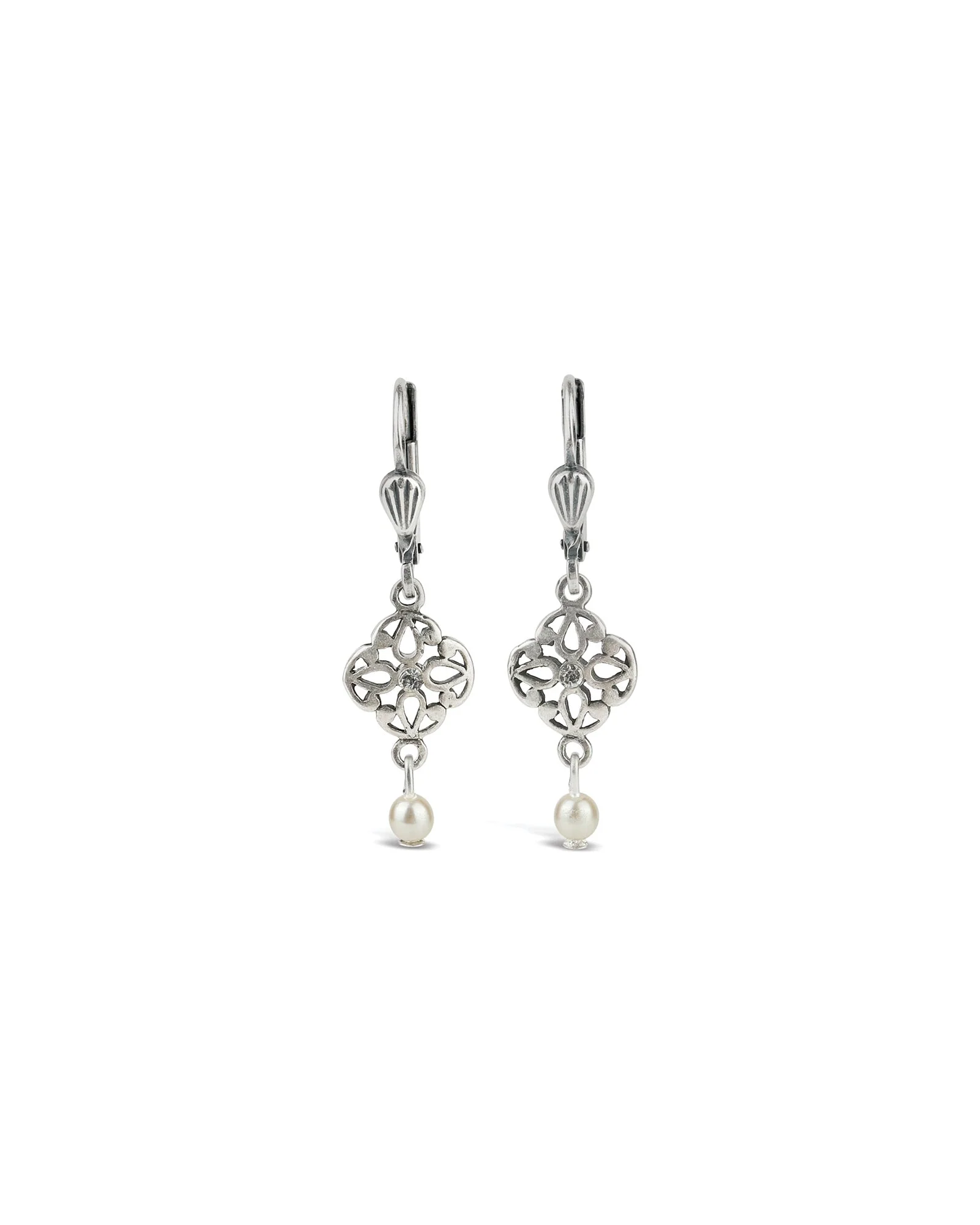 Filigree Pearl Drop Hooks