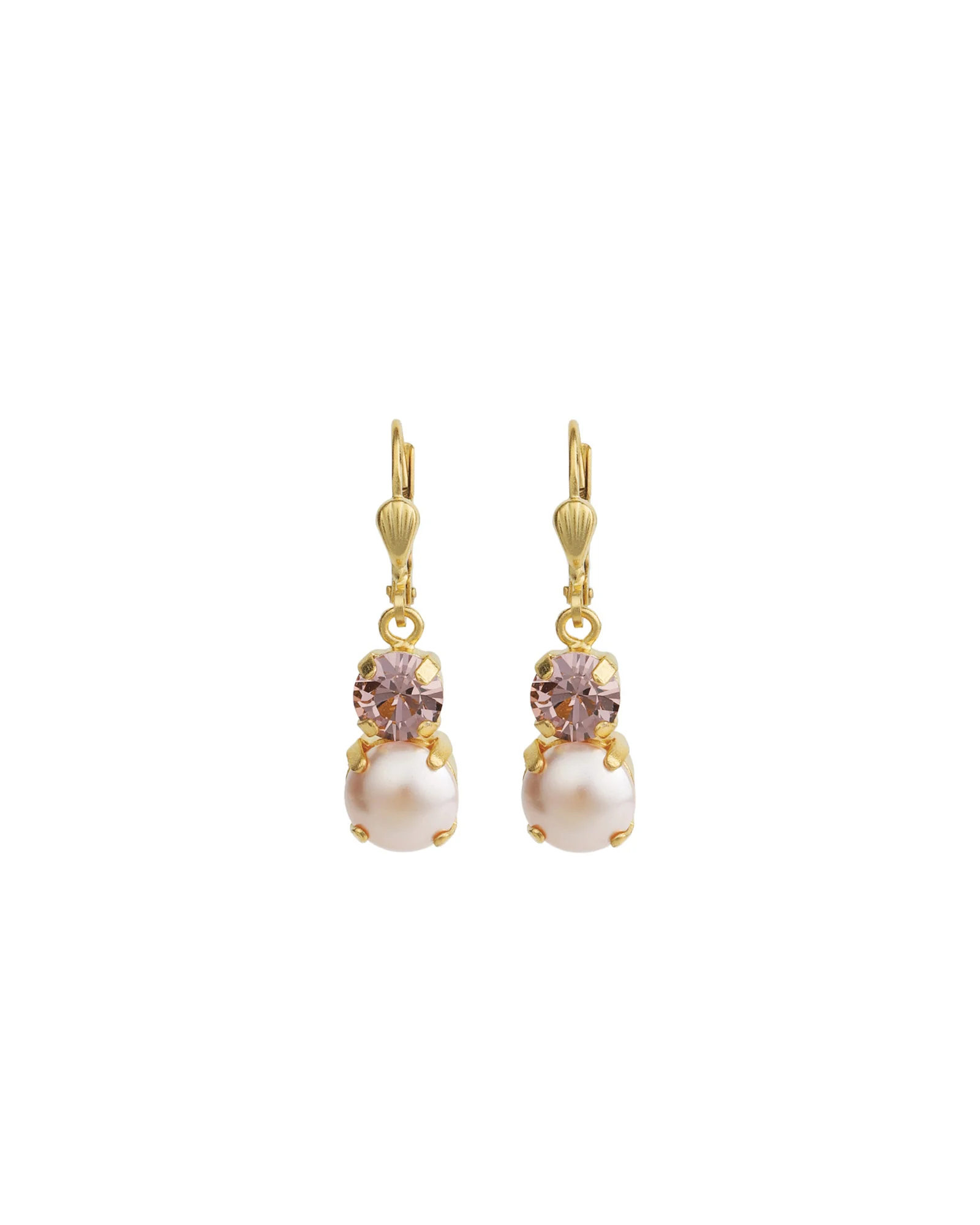 Graduated Round Crystal & Pearl Hooks - Image 3