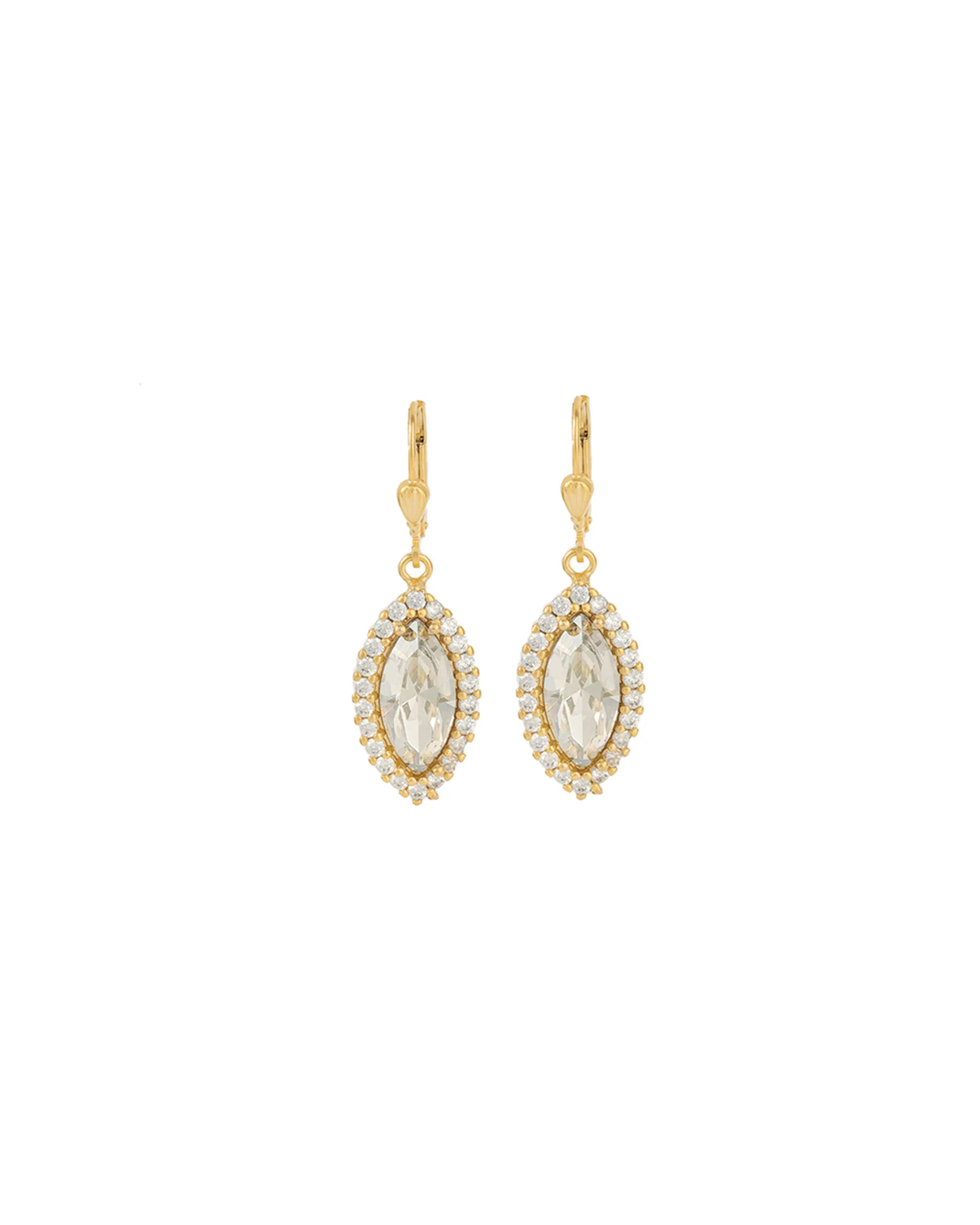 Marquise Crystal Halo Hooks