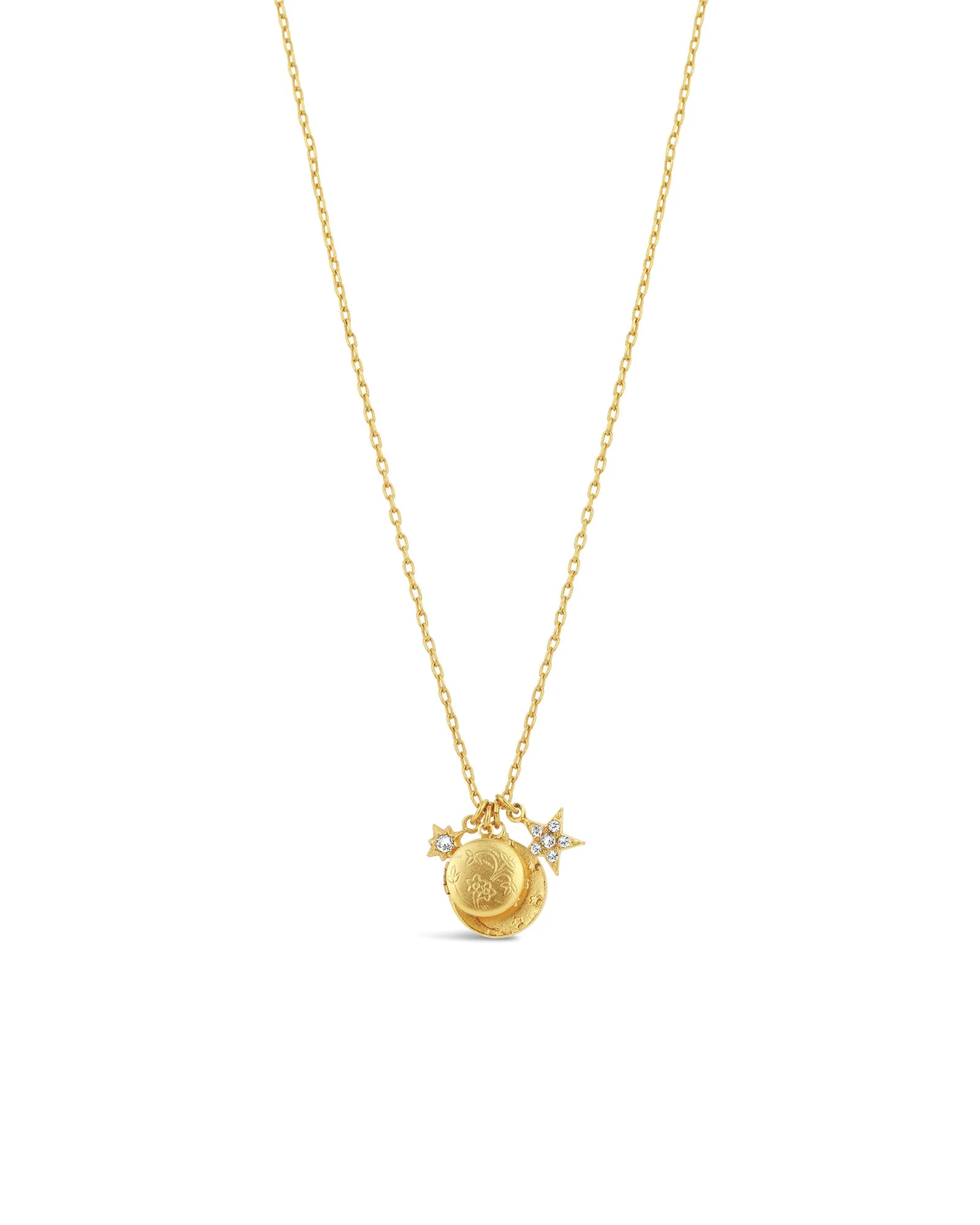 Moon & Star Charm Necklace