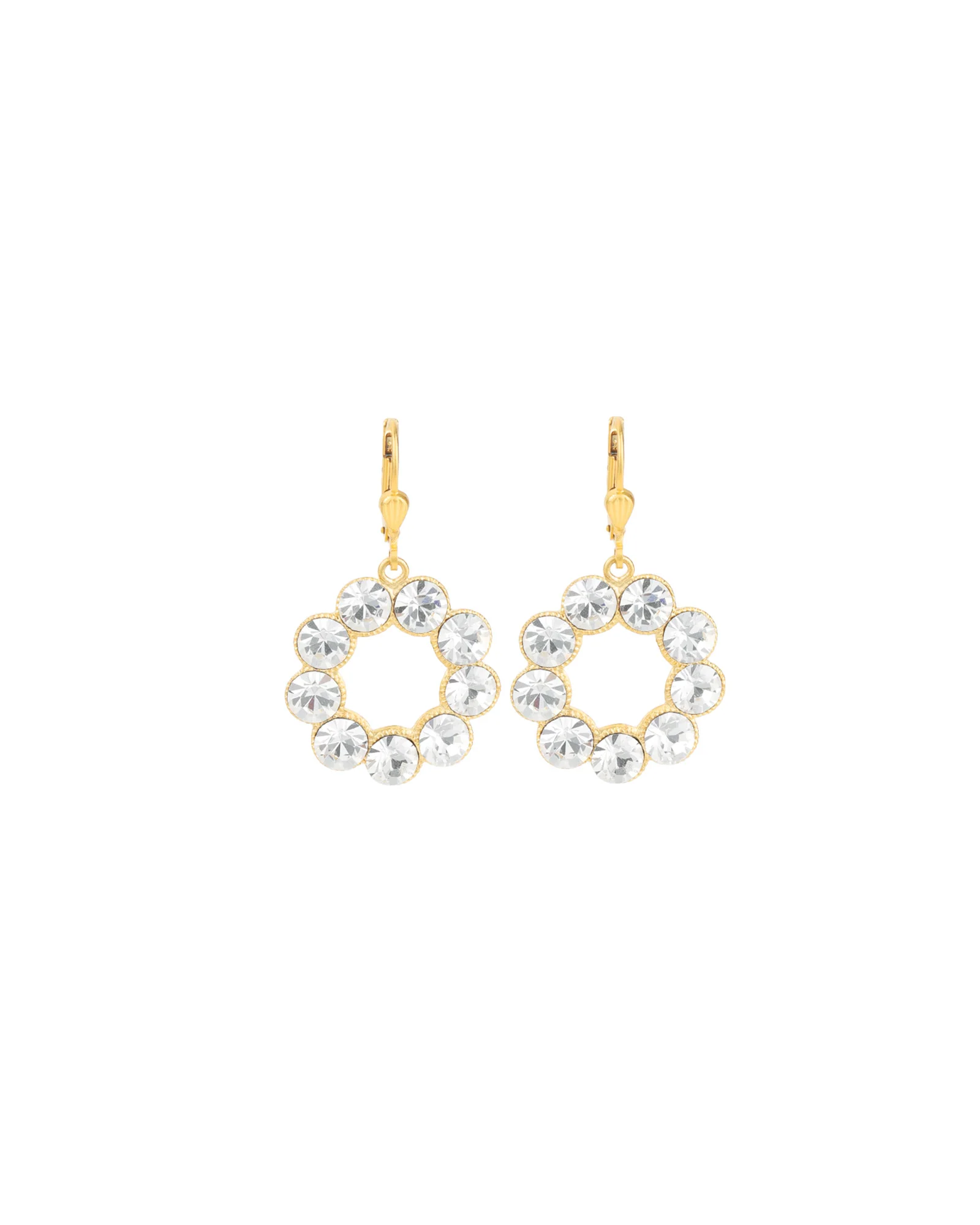 Open Circle Crystal Ring Hooks
