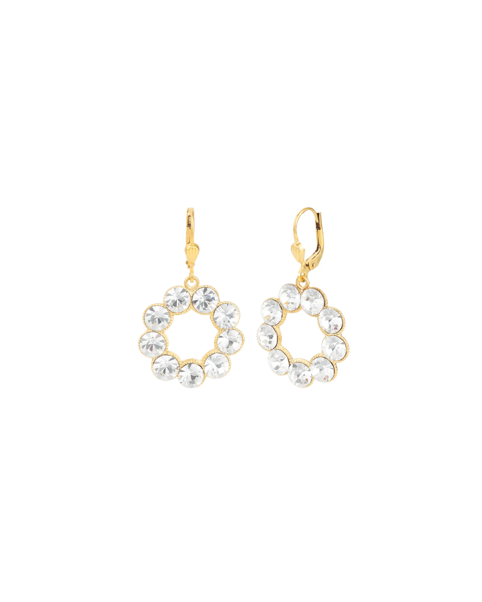 Open Circle Crystal Ring Hooks - Image 3