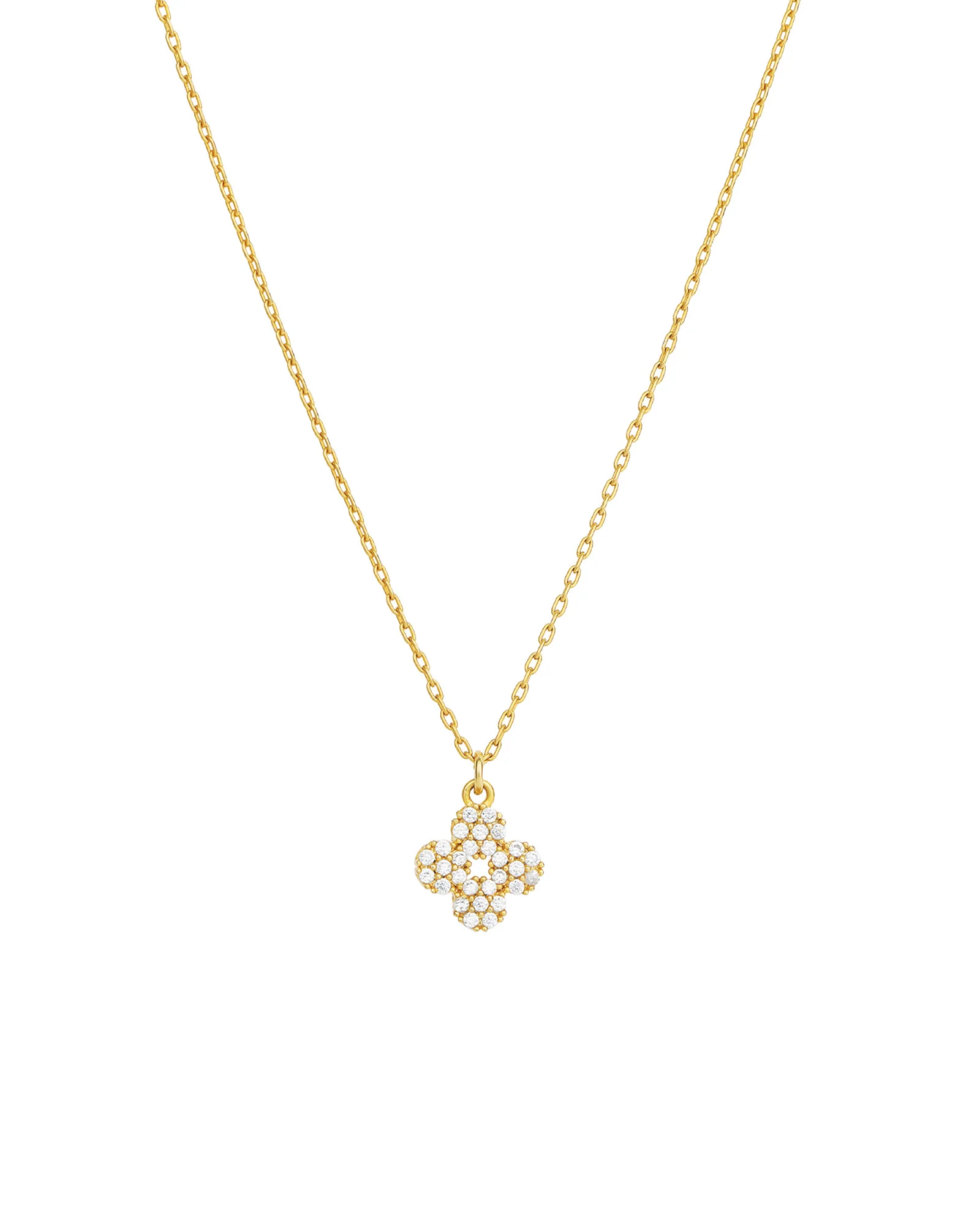 Pavé Clover Necklace