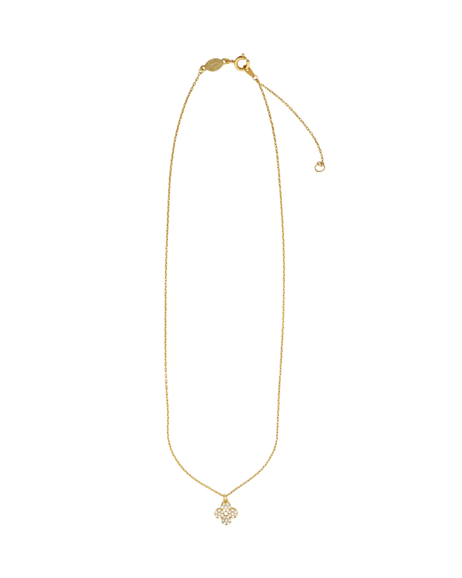 Pavé Clover Necklace - Image 3
