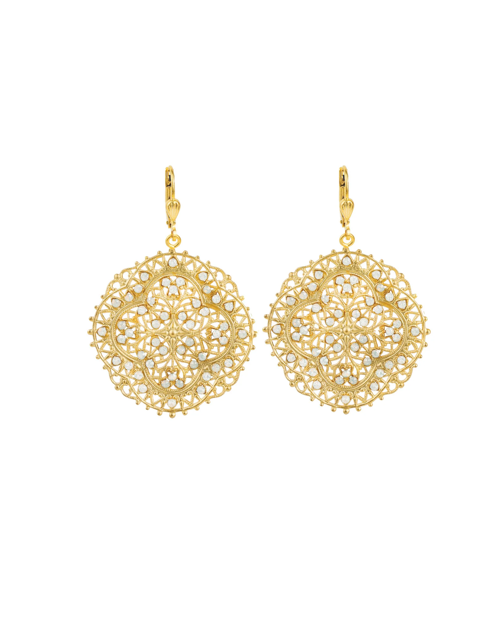 Round Clover Filigree Hooks