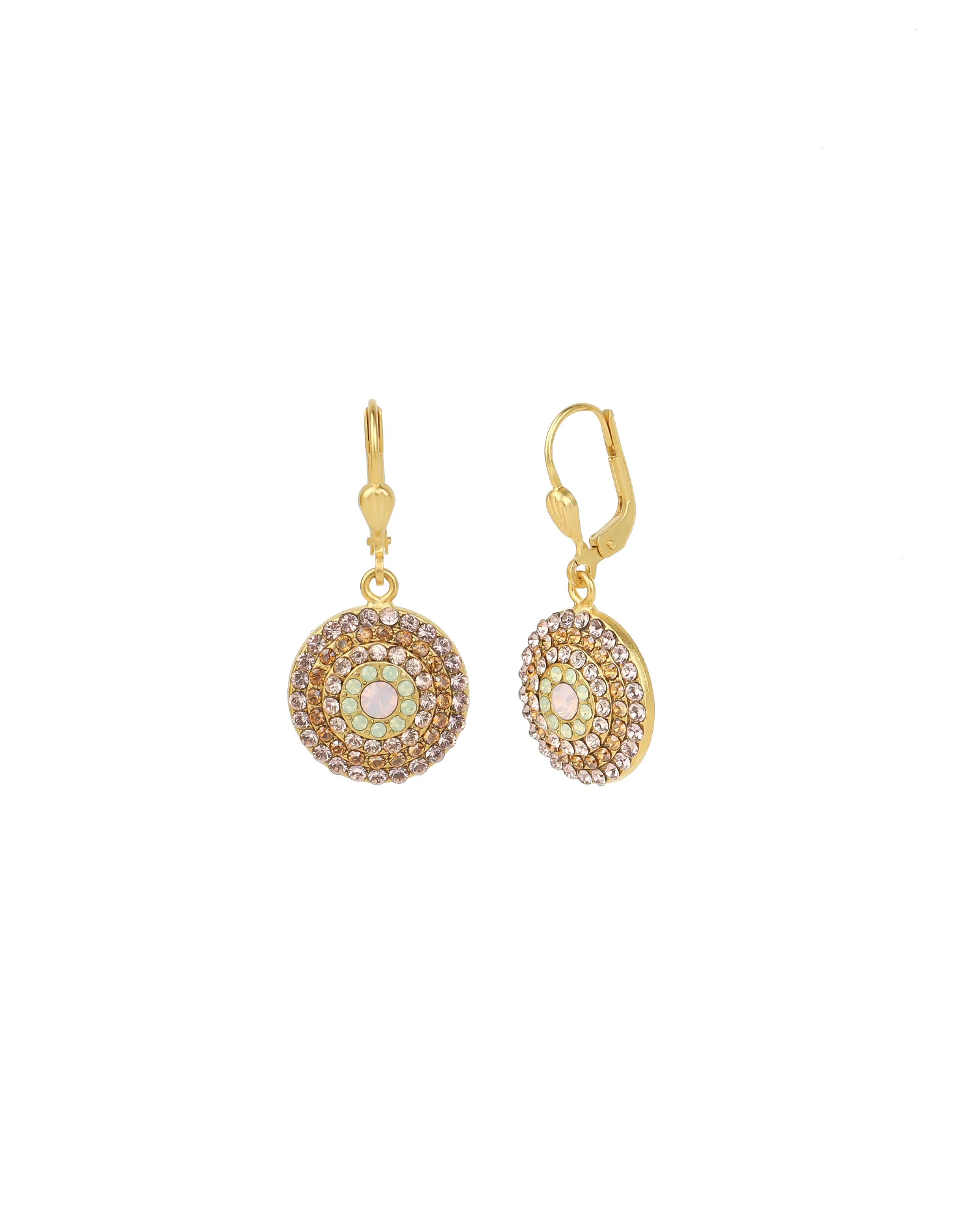Small Round Pavé Hooks | 15mm