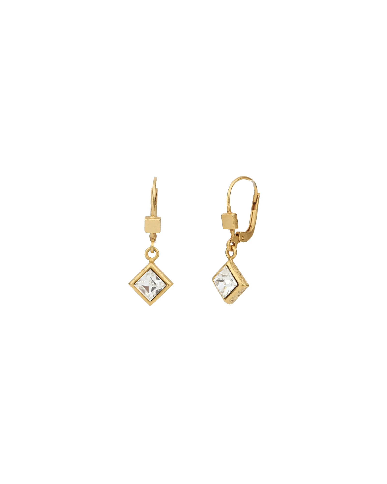 Square Crystal Drop Hooks
