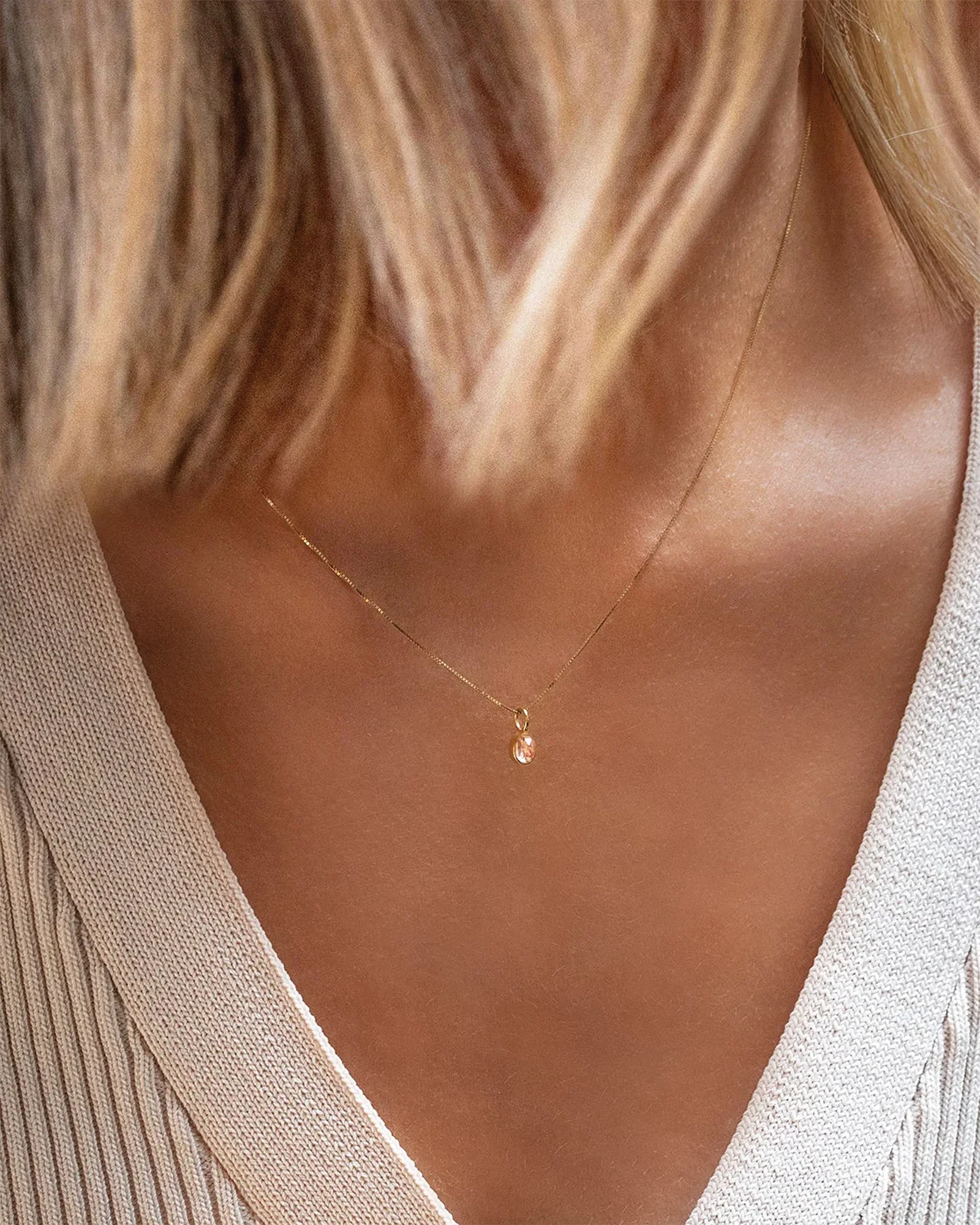 Petite Oval Necklace - Image 2