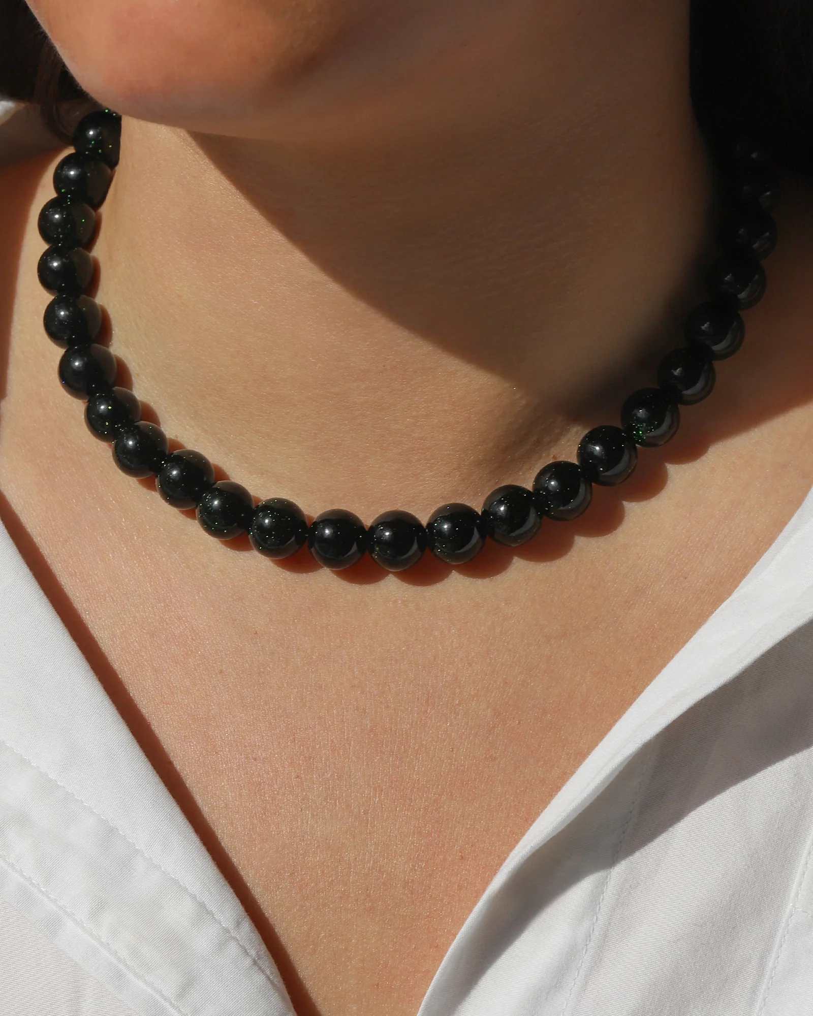 Chunky Beaded Necklace | 12mm - Image 2