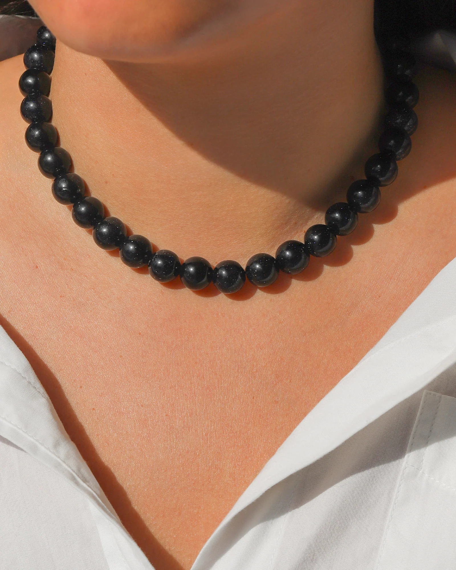 Chunky Beaded Necklace | 12mm - Image 2