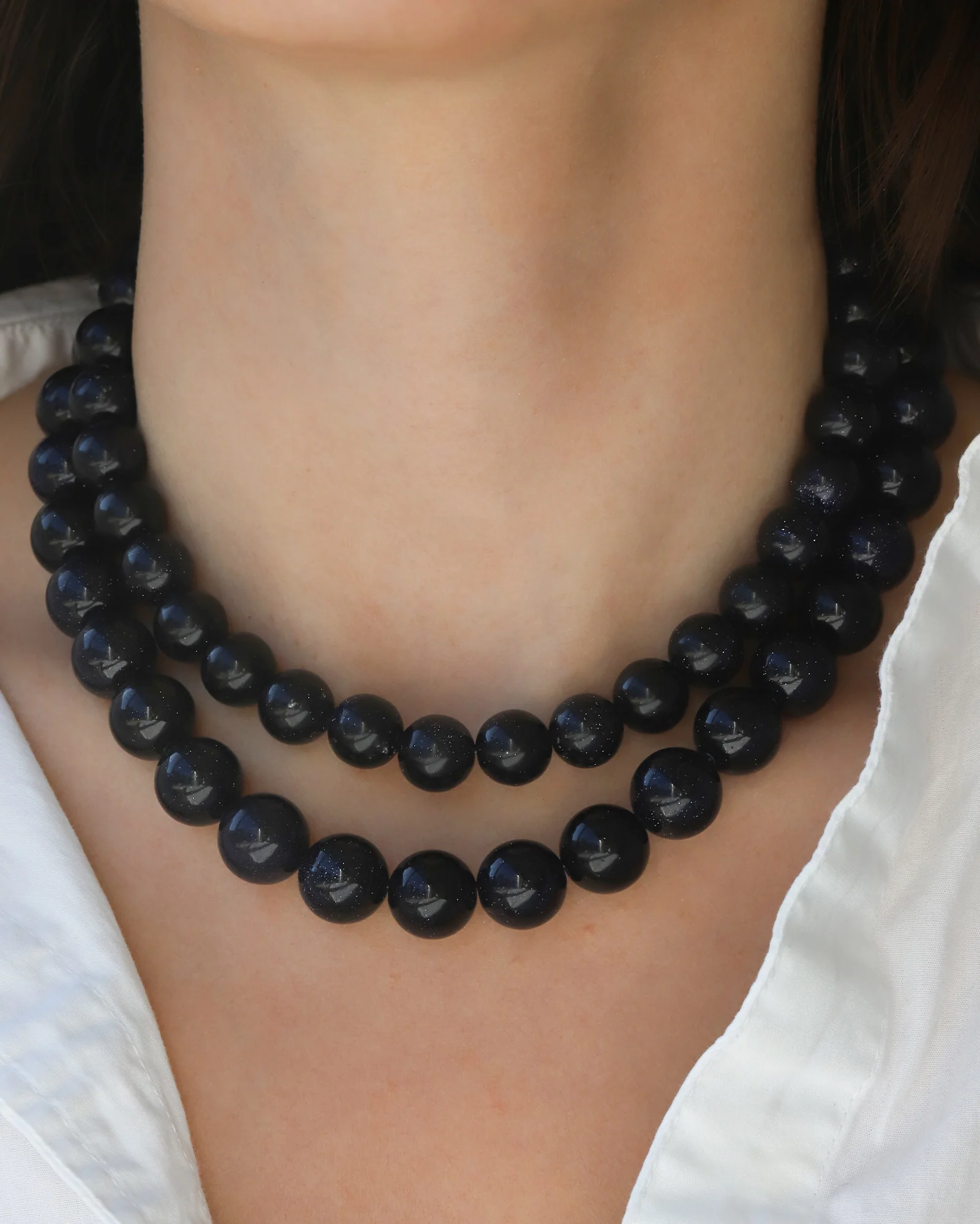 Chunky Beaded Necklace | 12mm - Image 4