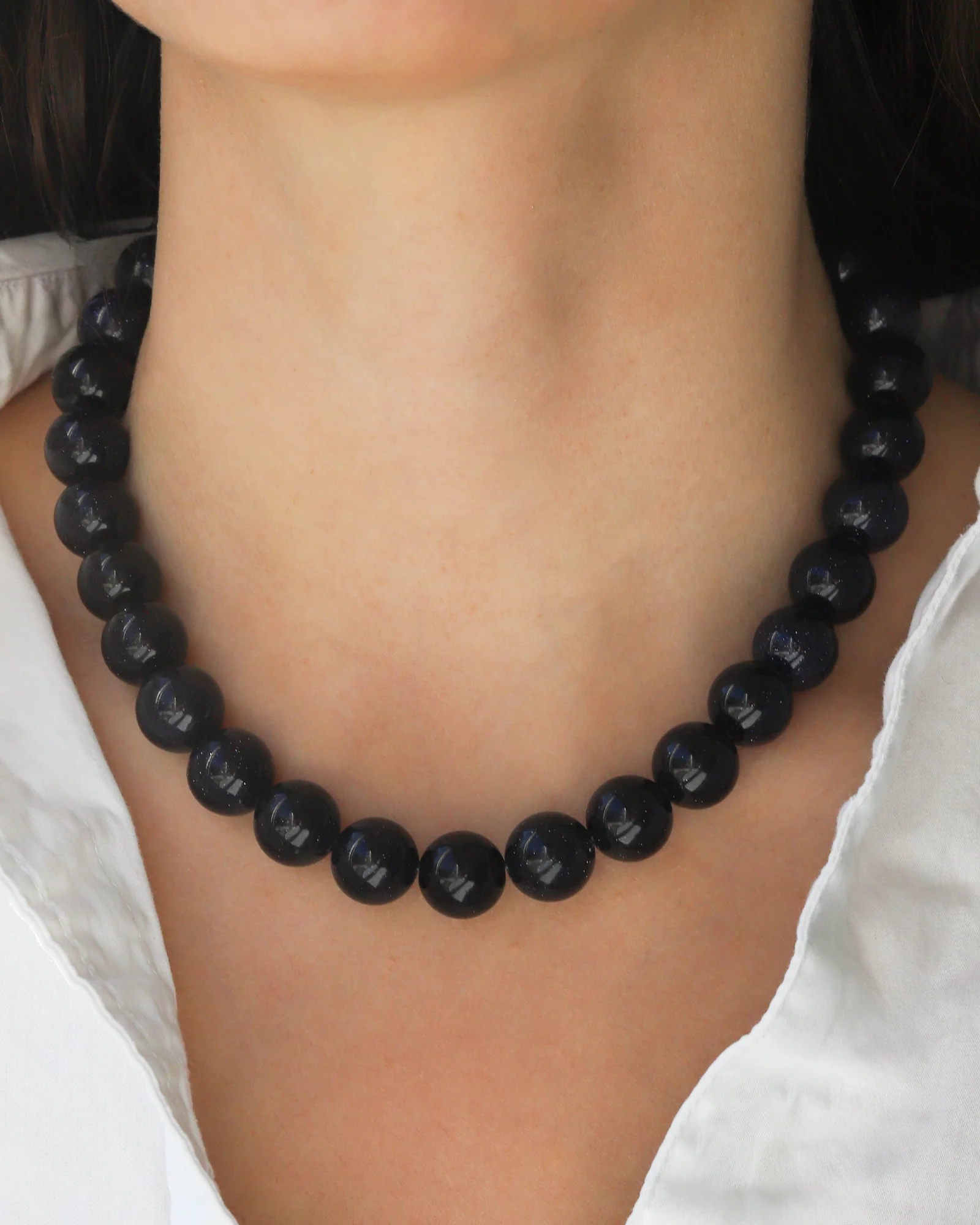 Chunky Beaded Necklace | 14mm - Image 2