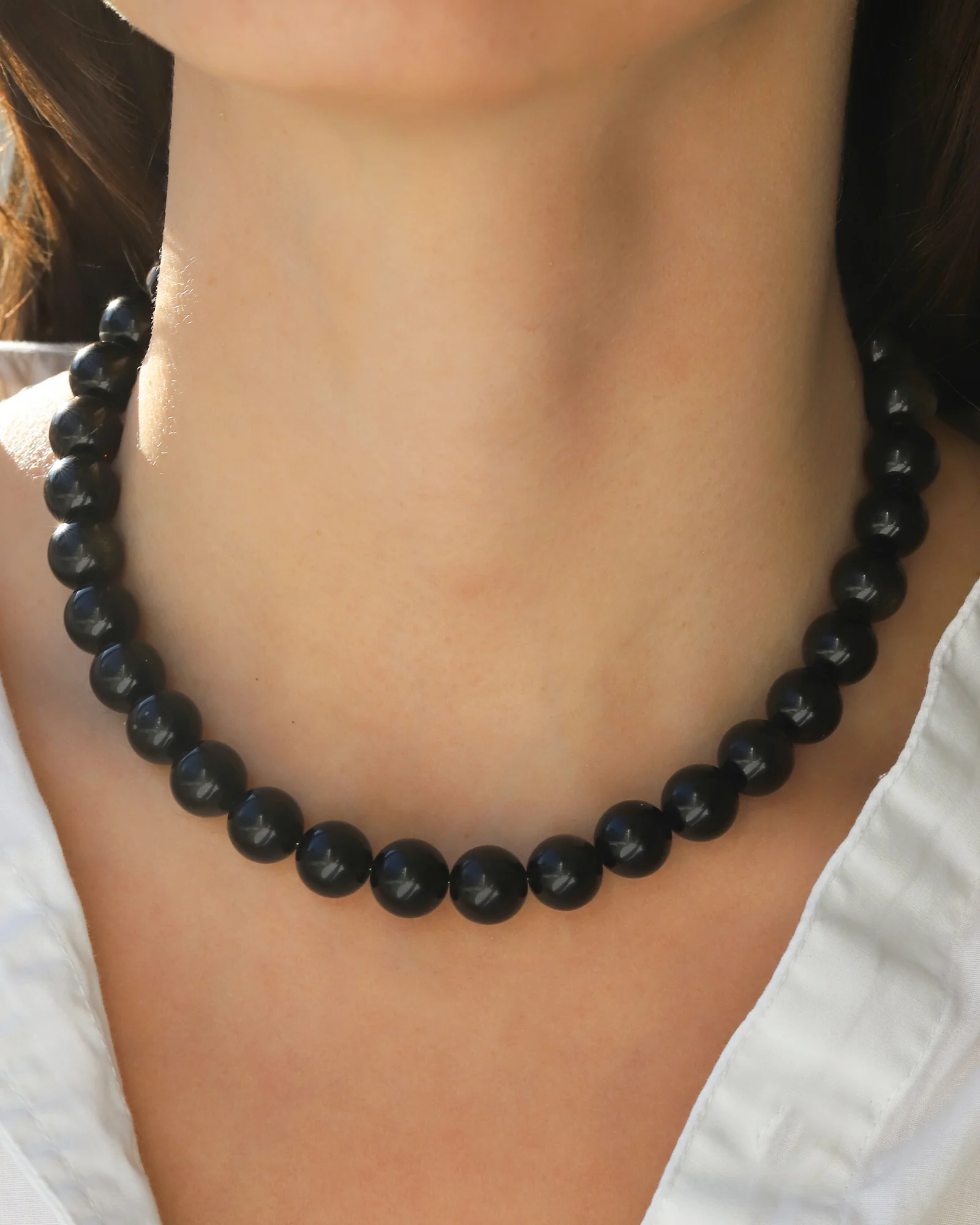 Chunky Beaded Necklace | 12mm - Image 2