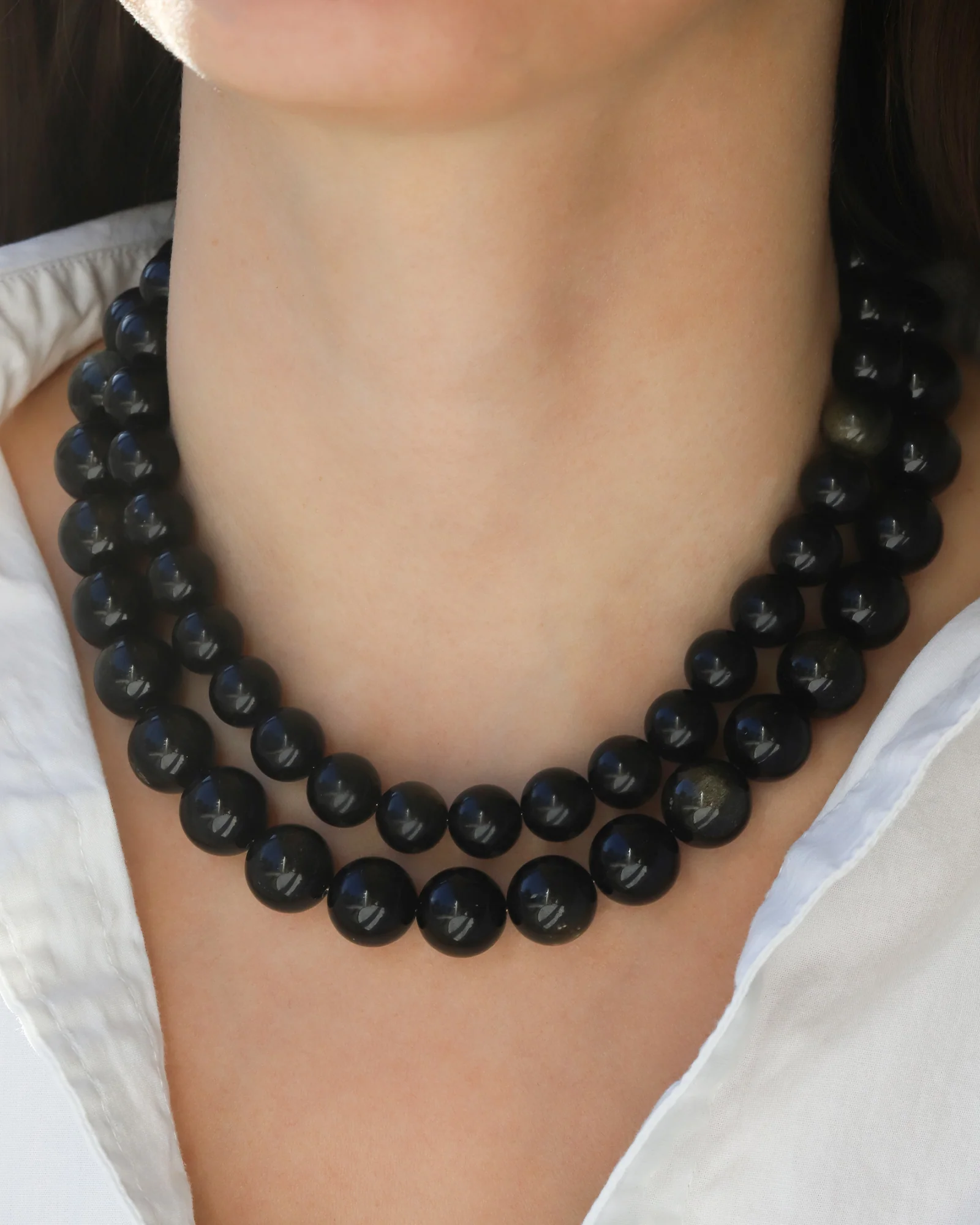 Chunky Beaded Necklace | 12mm - Image 4