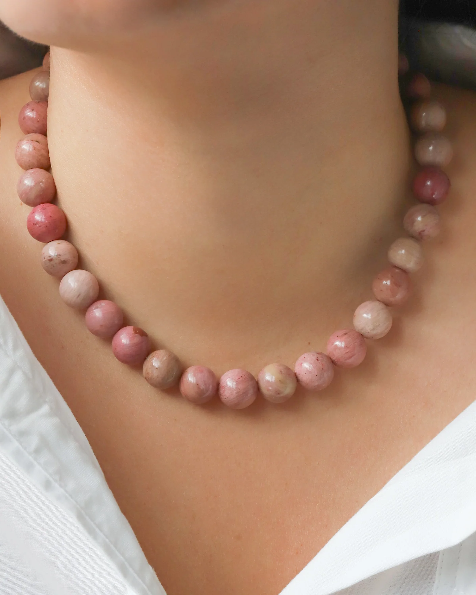 Chunky Beaded Necklace | 12mm - Image 2