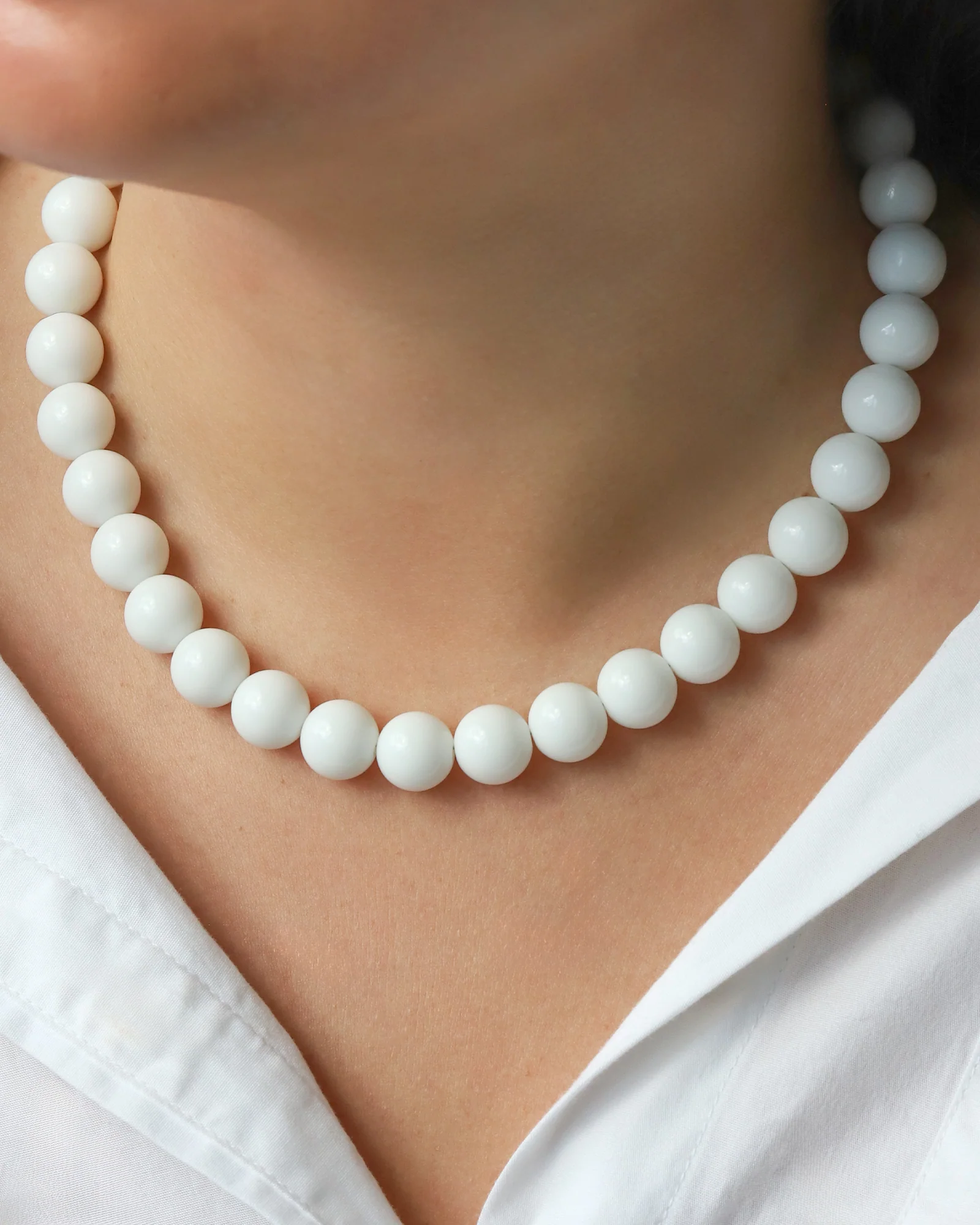 Chunky Beaded Necklace | 12mm - Image 2