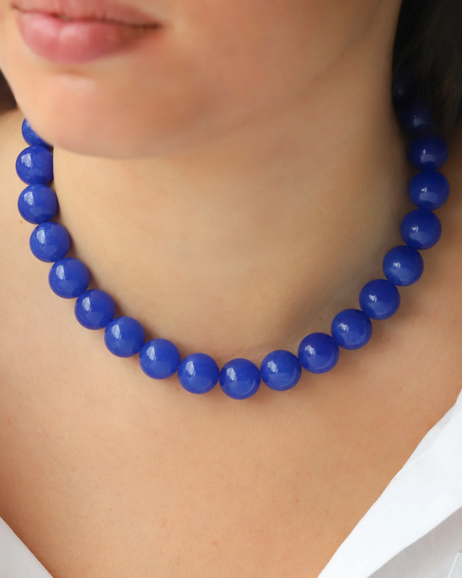 Chunky Beaded Necklace | 14mm - Image 2