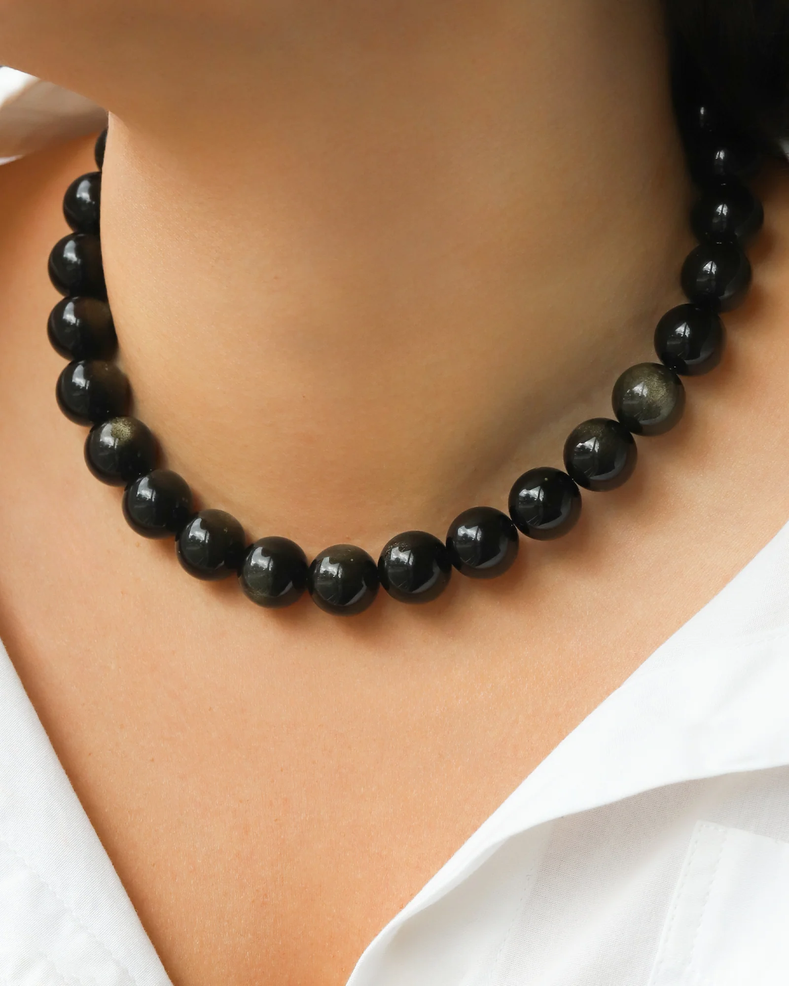 Chunky Beaded Necklace | 14mm - Image 2