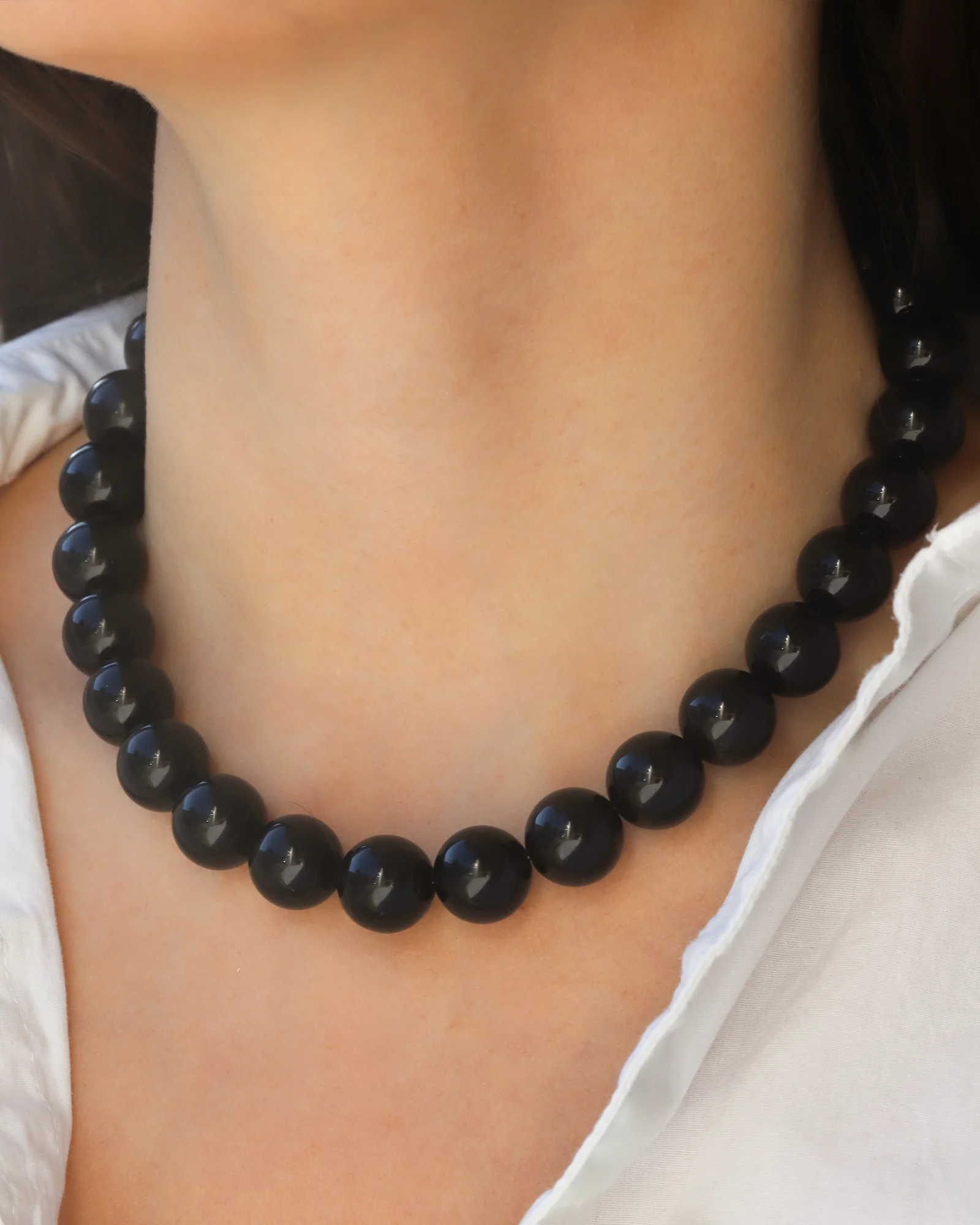 Chunky Beaded Necklace | 14mm - Image 2