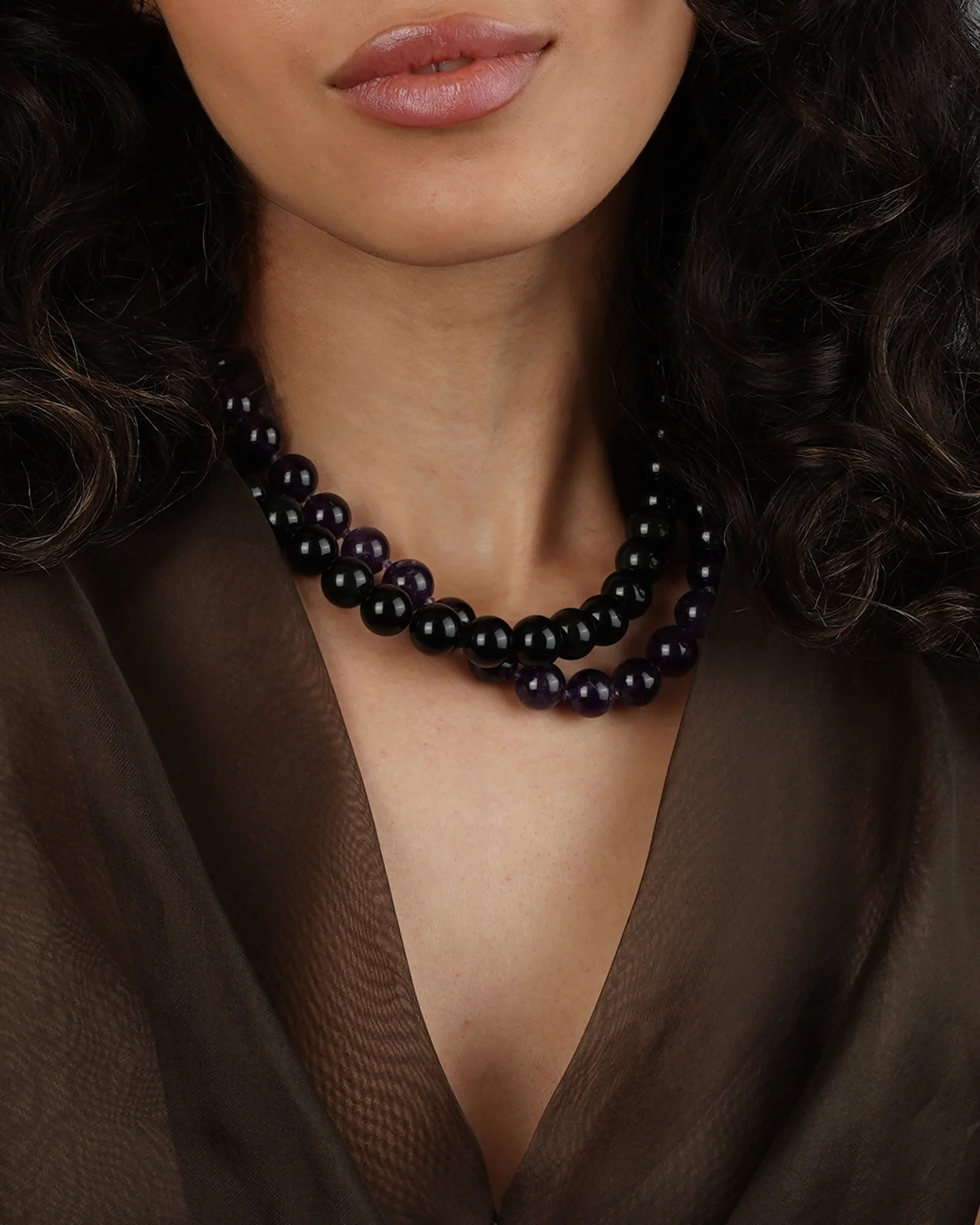 Chunky Beaded Necklace | 14mm - Image 4