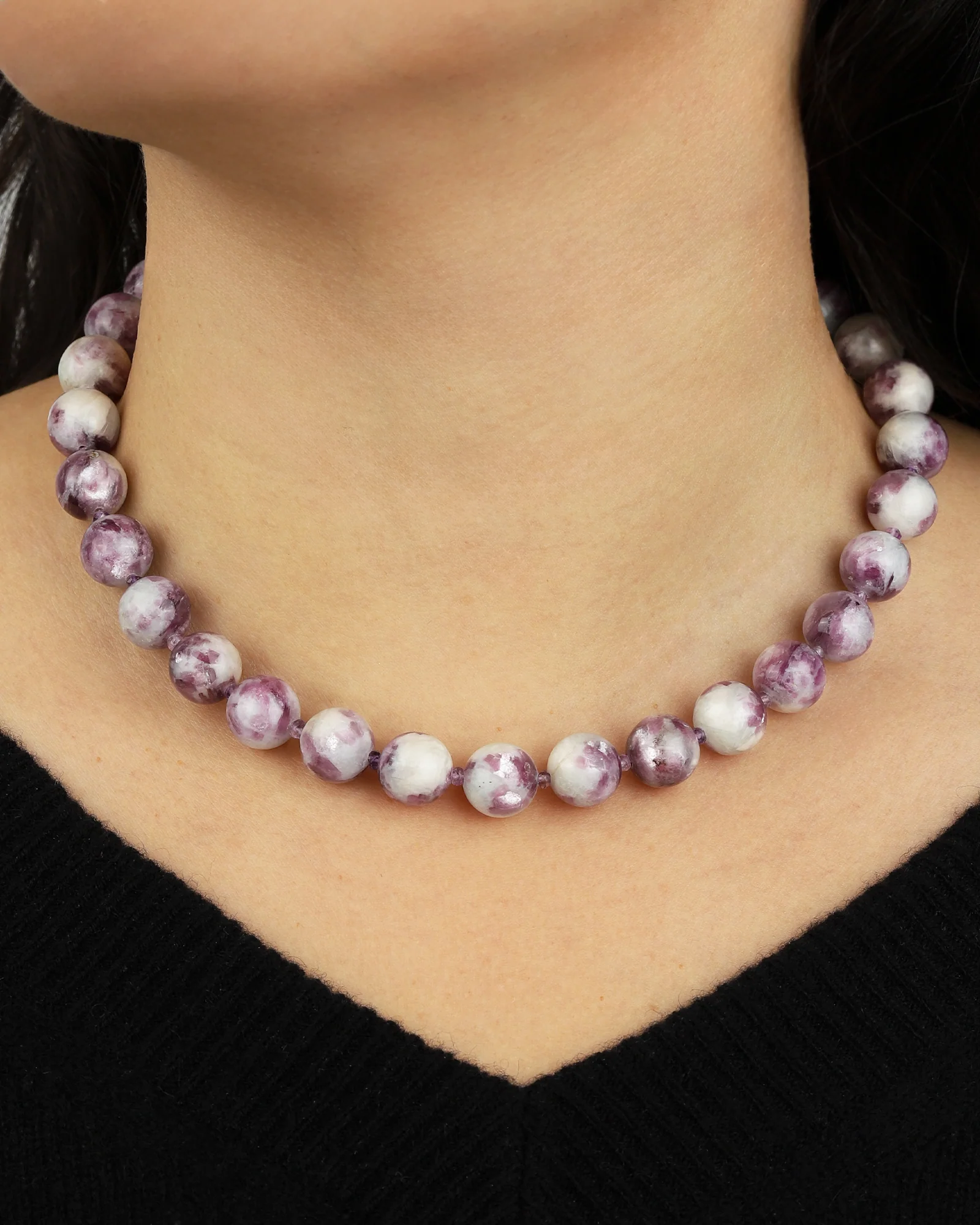 Mixed Shape Chunky Stone Necklace | 12mm - Image 2