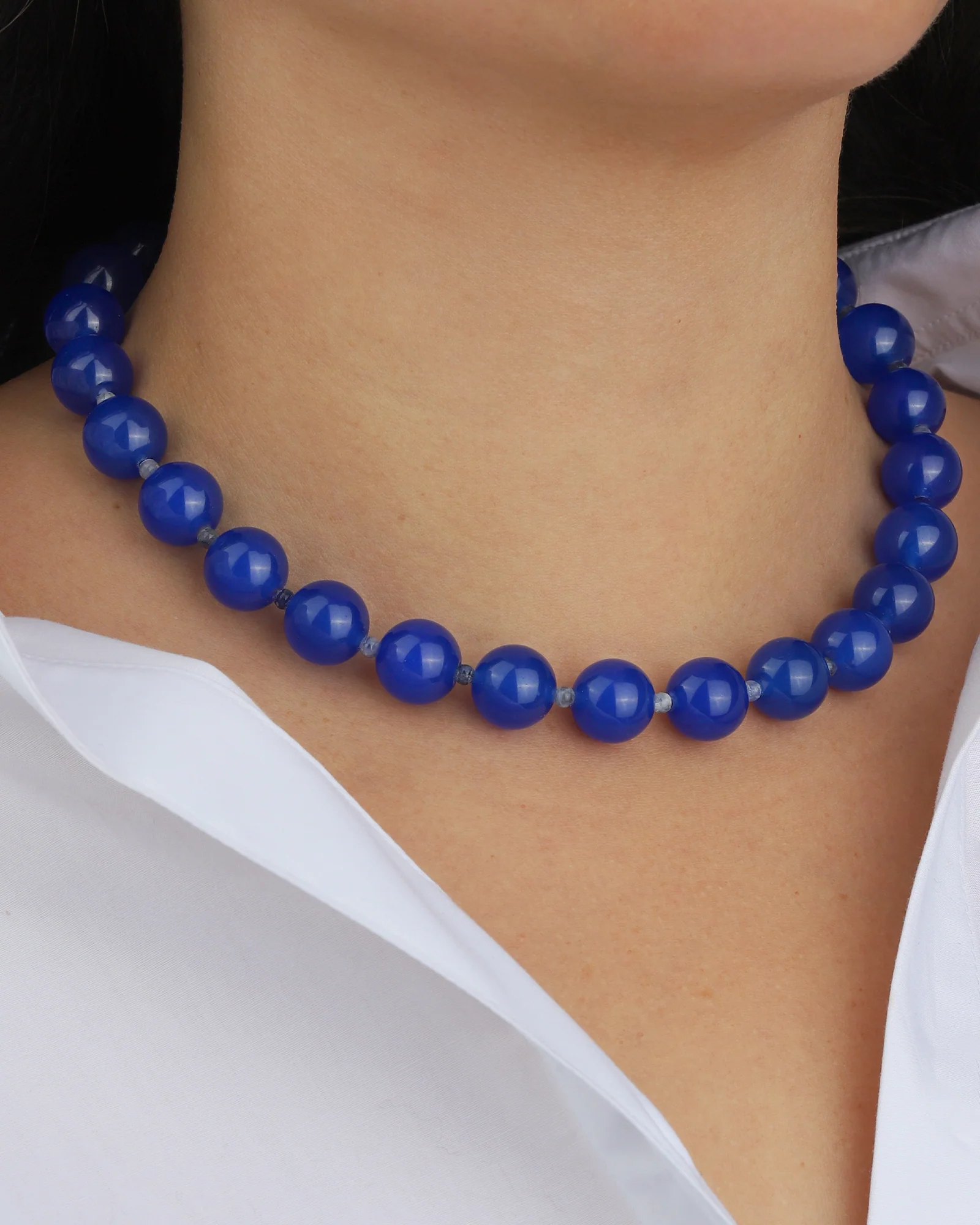 Mixed Shape Chunky Stone Necklace | 14mm - Image 2