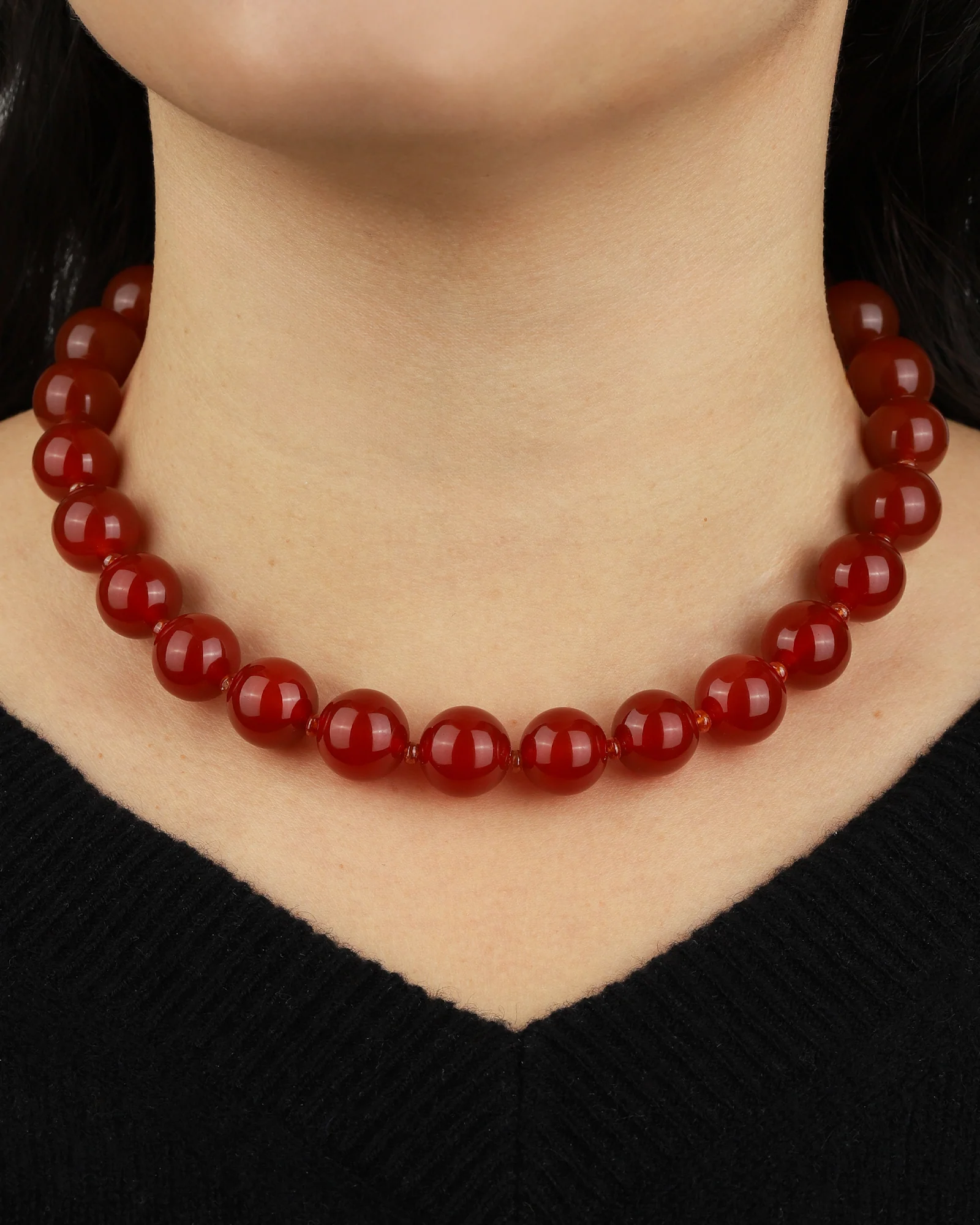 Mixed Shape Chunky Stone Necklace | 14mm - Image 4