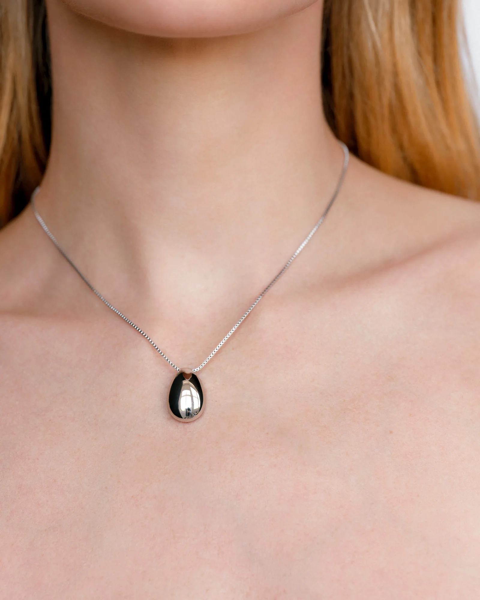 Metal Bean Necklace - Image 2