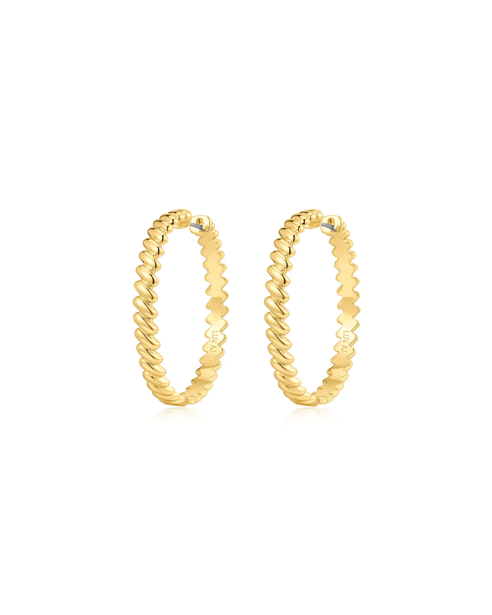 Snake Chain Hoops
