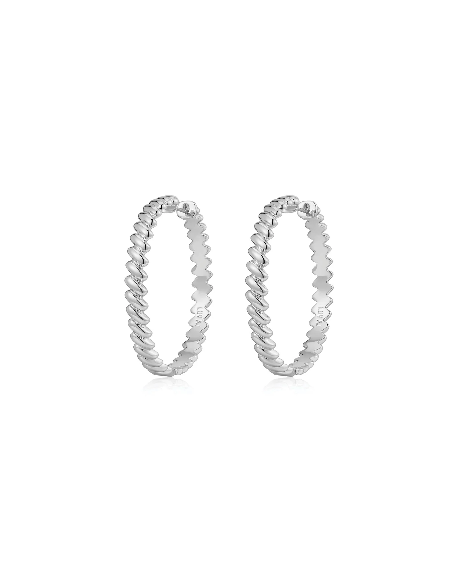 Snake Chain Hoops