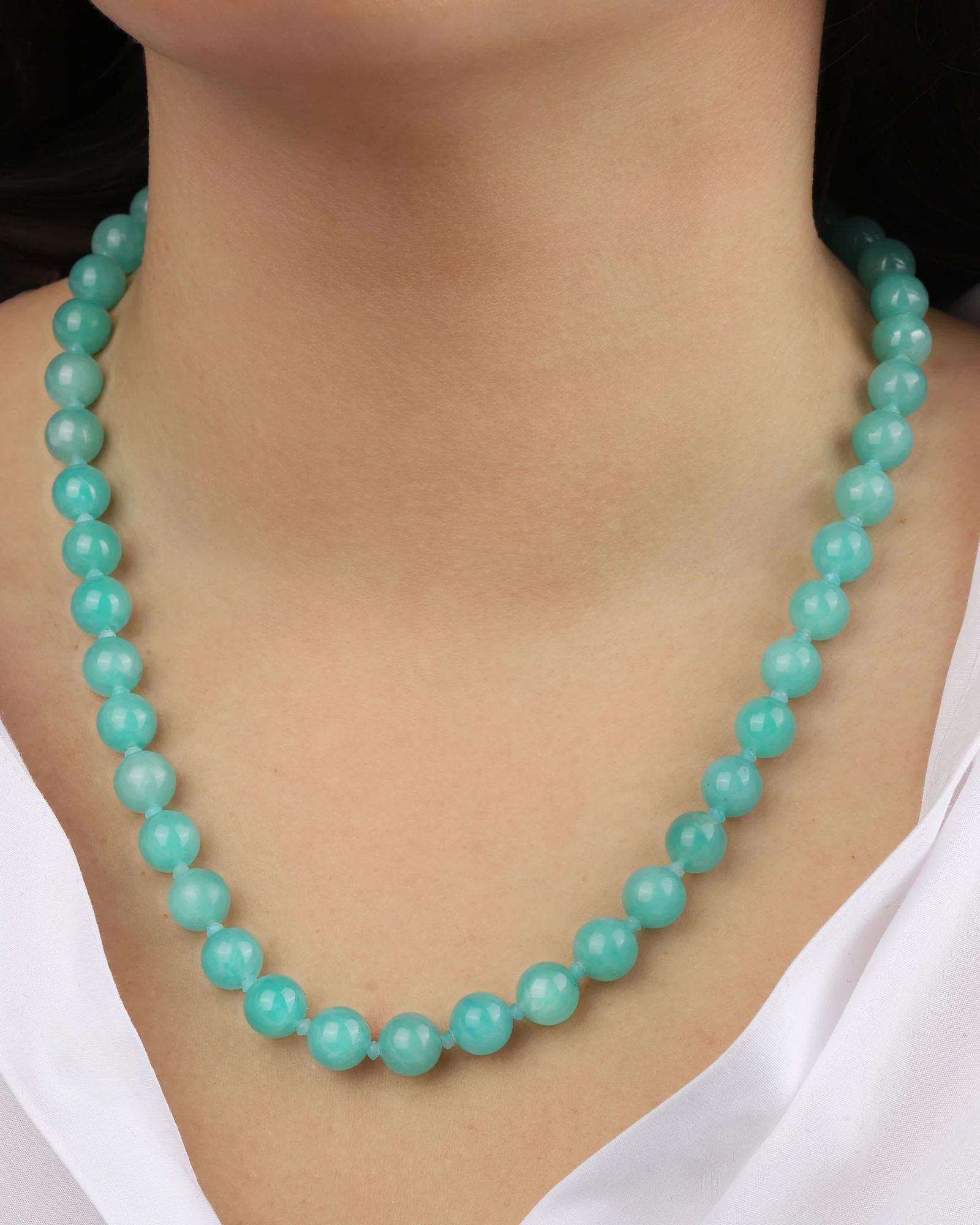 Mixed Shape Long Beaded Necklace | 10mm - Image 2