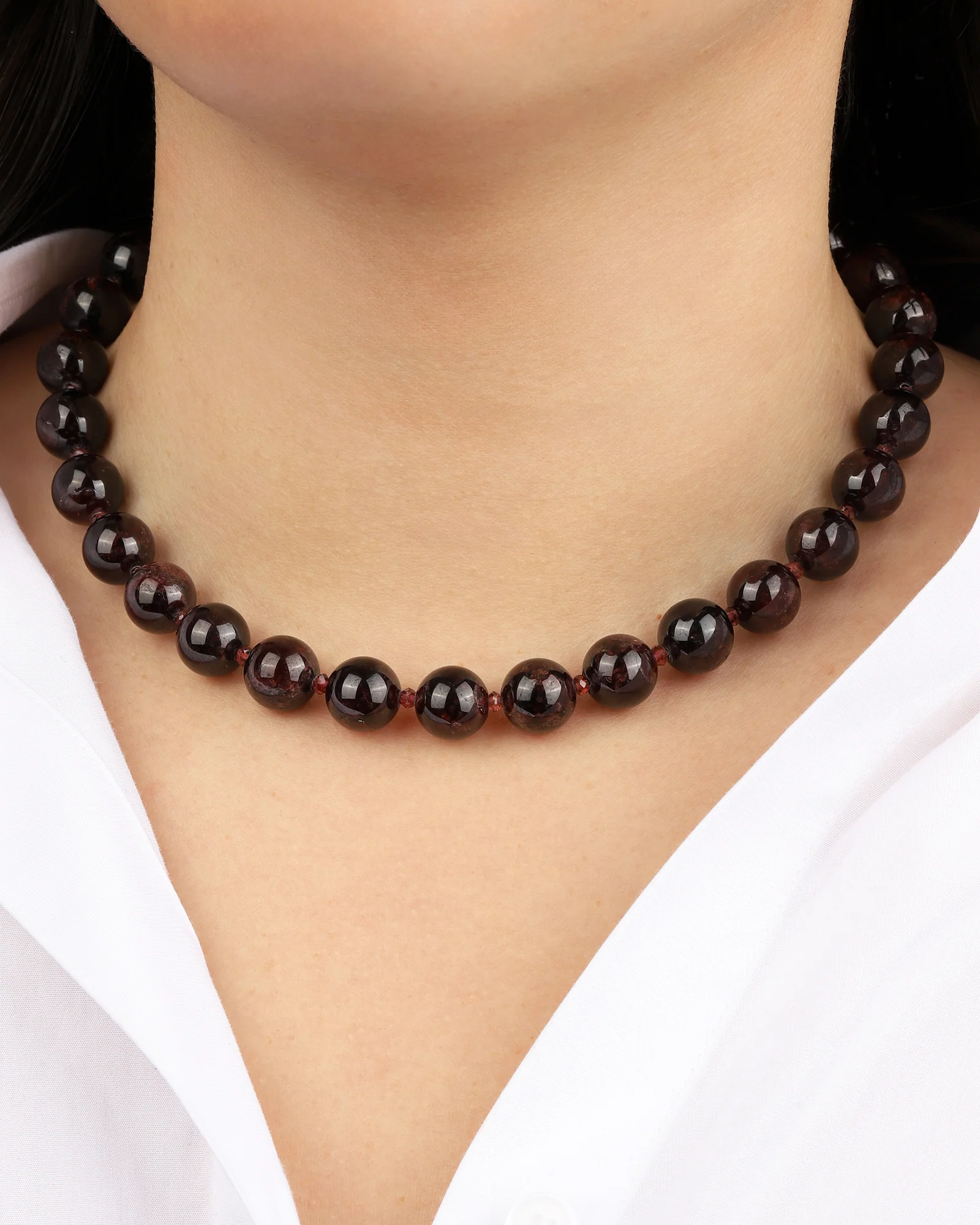Mixed Shape Chunky Stone Necklace | 12mm - Image 2